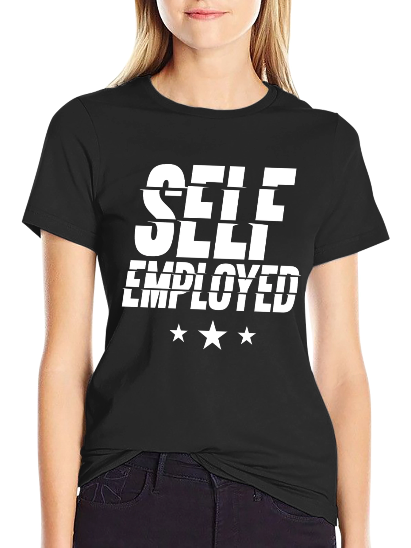 Self Employed Black Graphic Tee - 2