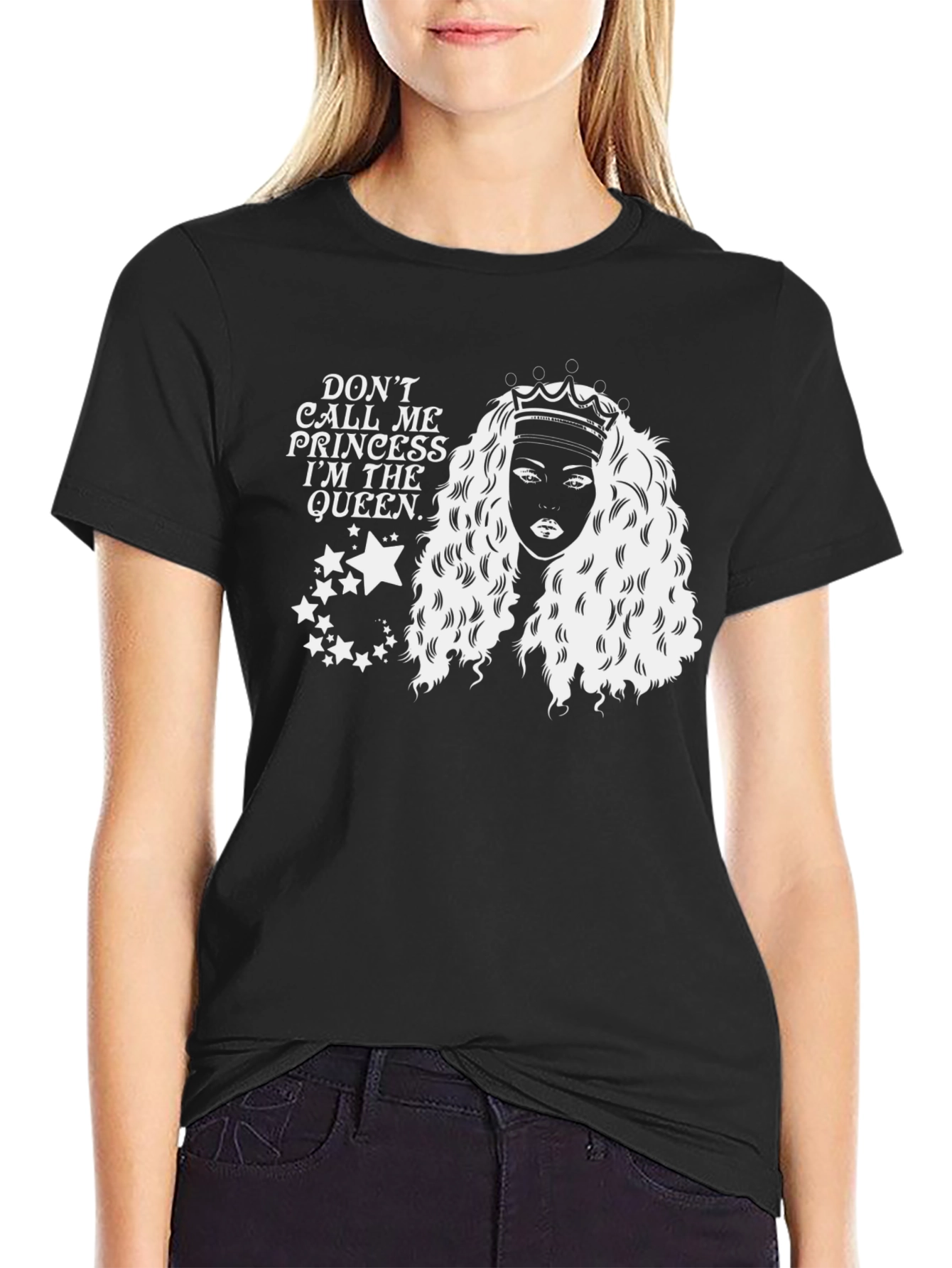 Black Queen Graphic T-Shirt - Black view 2