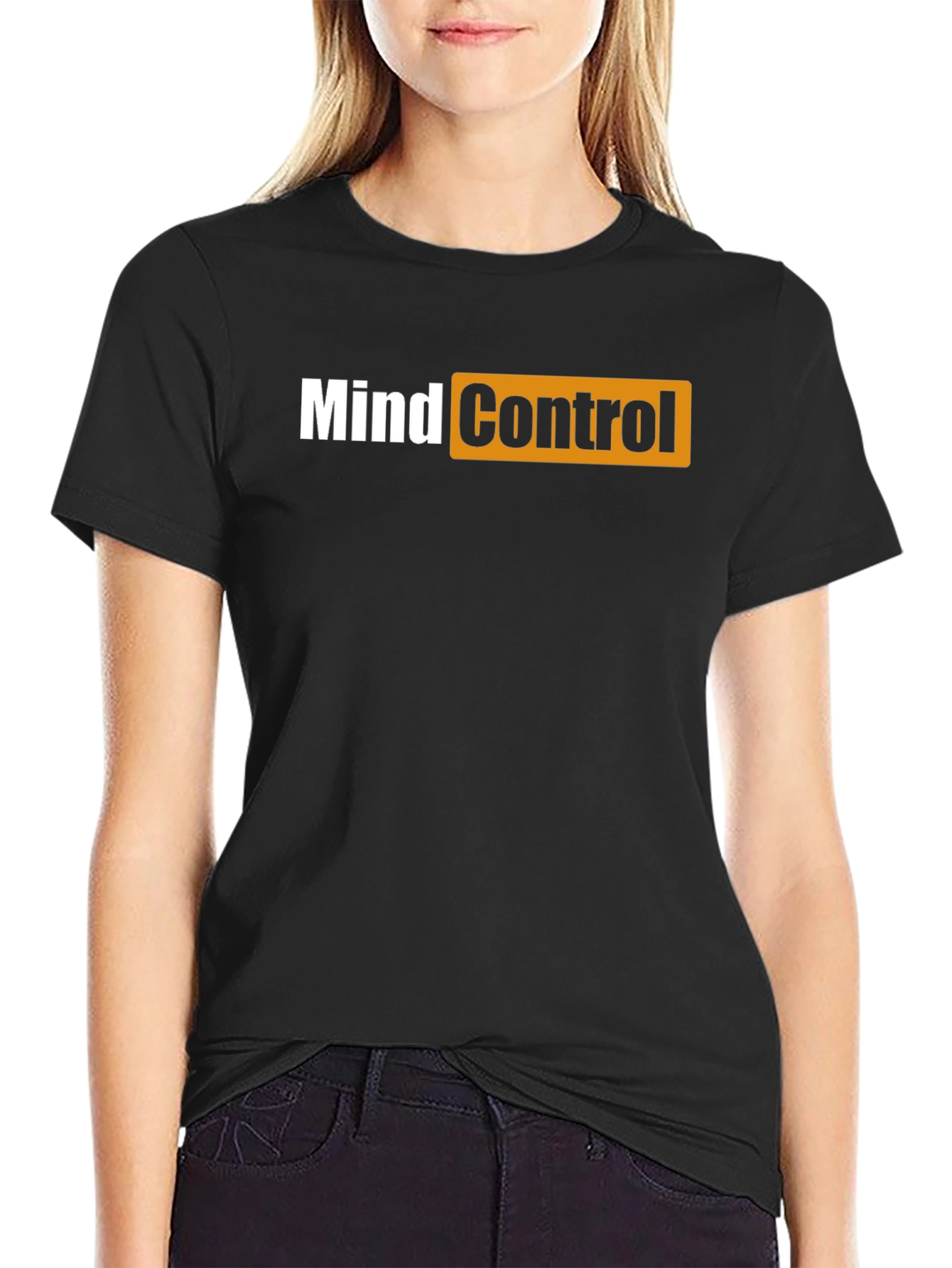 Black Mind Control T-Shirt - Adult Humor Tee view 2