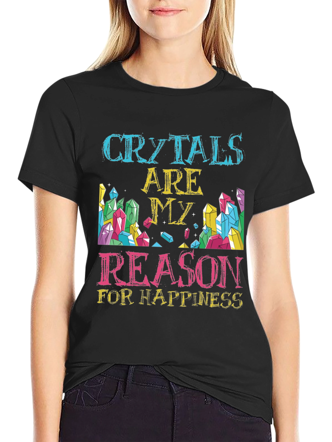 Black Crystals Are My Reason T-Shirt view 2