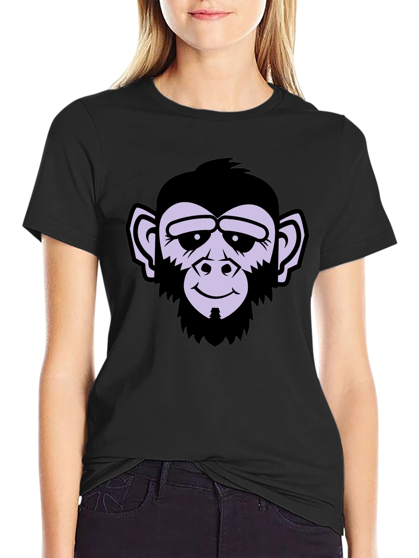 Black Monkey Graphic Tee - Men's Black T-Shirt view 2