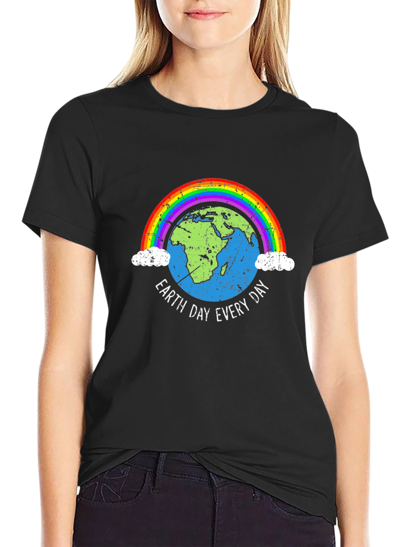 Black Earth Day Every Day T-Shirt view 2