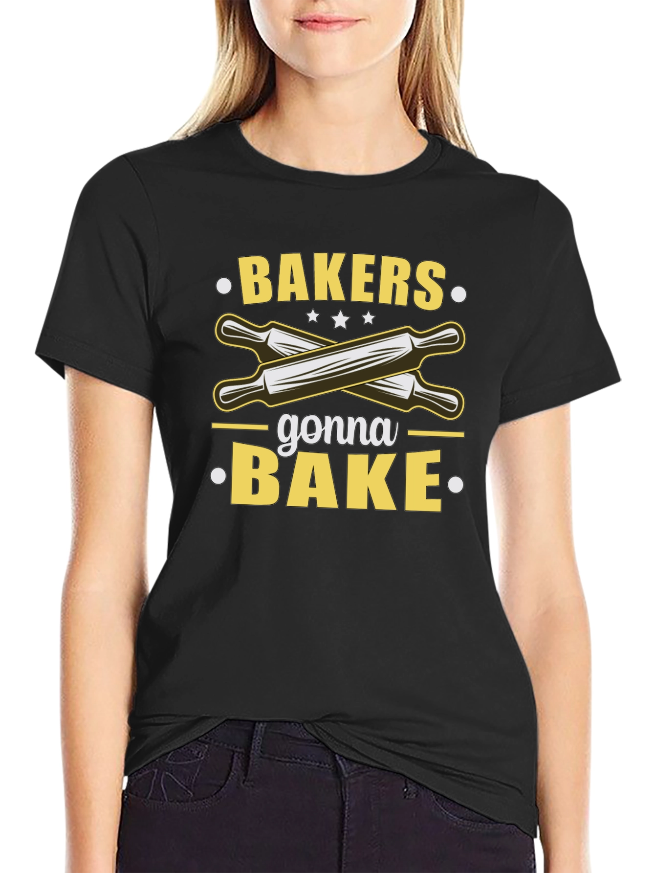 Black Bakers Gonna Bake T-Shirt - Cooking Design view 2