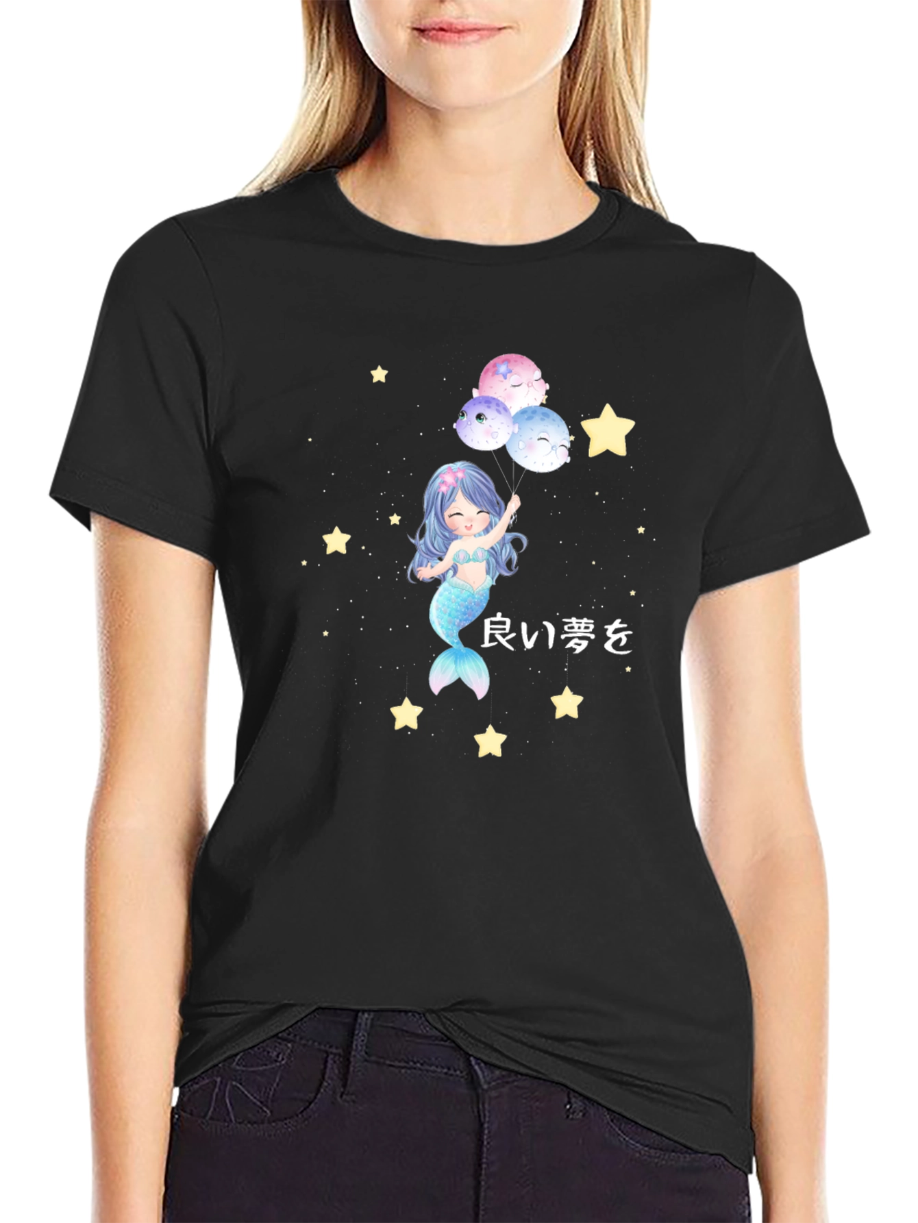 Black Mermaid Dreams T-Shirt view 2