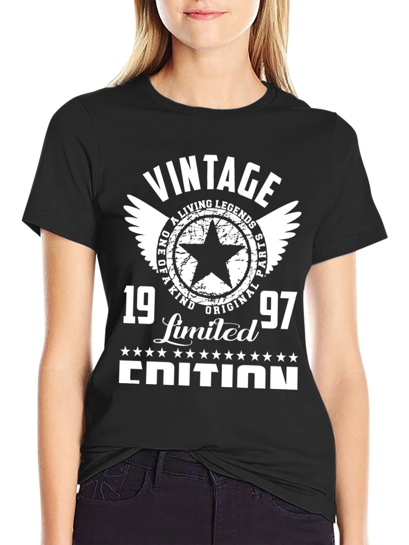 Black Vintage 1997 Limited Edition T-Shirt view 2