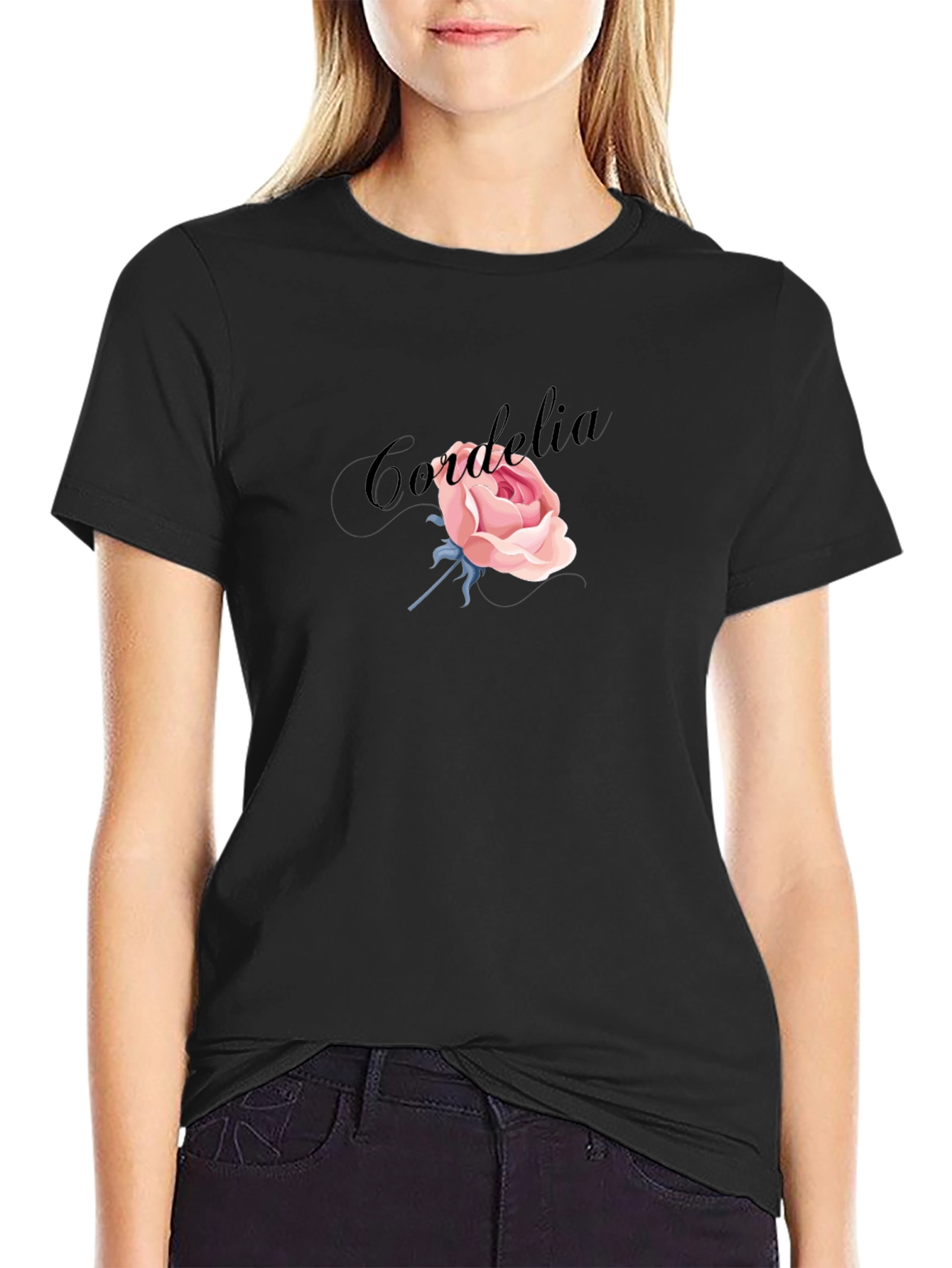 Cordelia Rose Graphic Tee - Black - 2