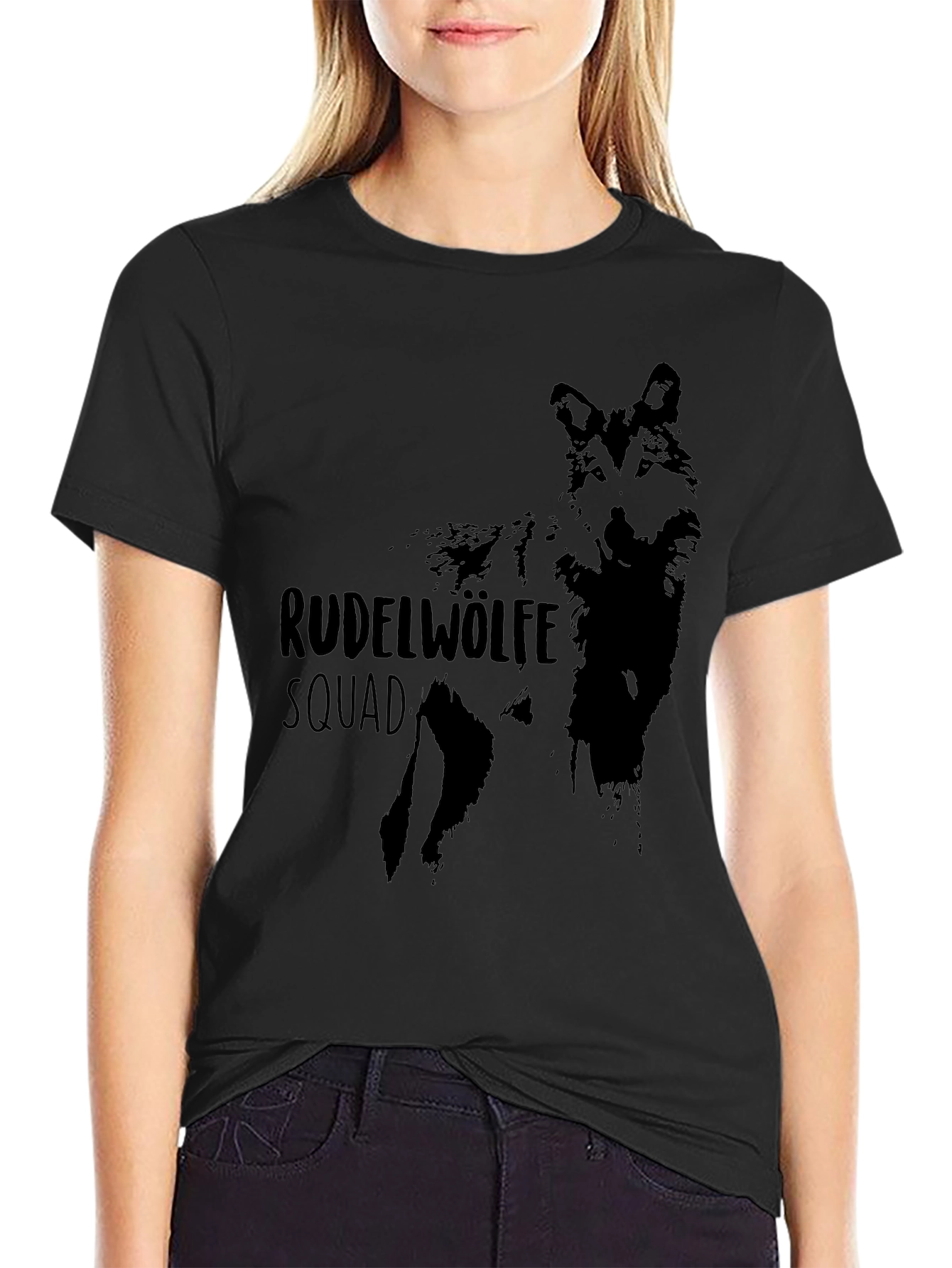 Black Rudelwölfe Squad Black T-Shirt view 2