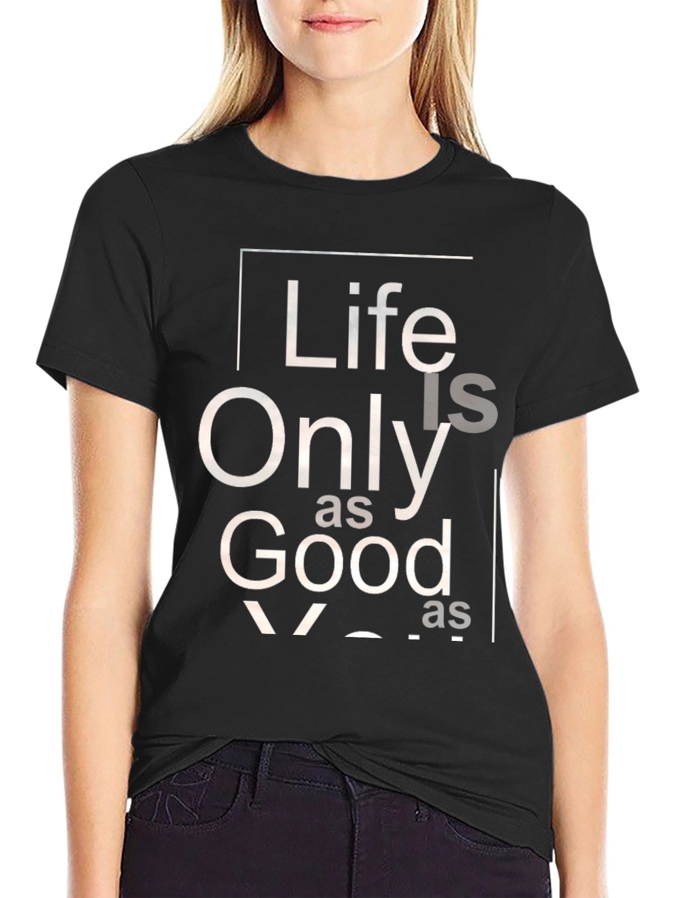 Black Life is Only as Good T-Shirt - Black view 2