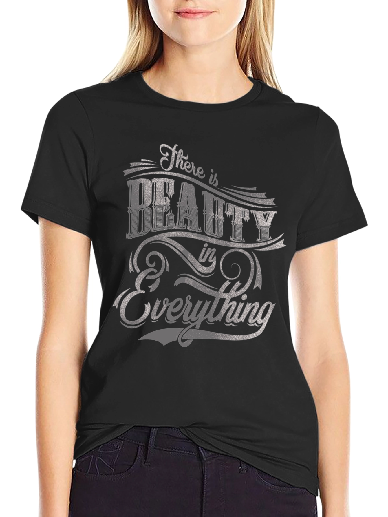 Black Beauty in Everything Graphic T-Shirt - Premium Cotton view 2