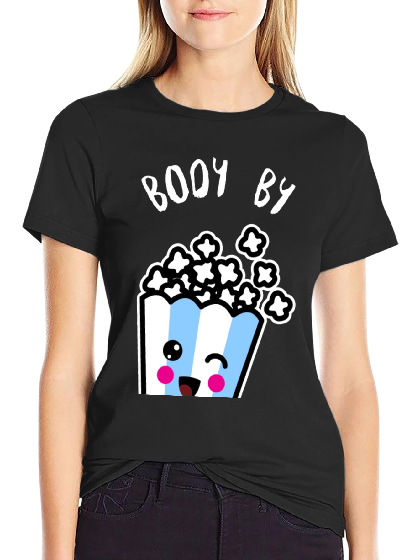 Black Booy By Popcorn Graphic T-Shirt view 2