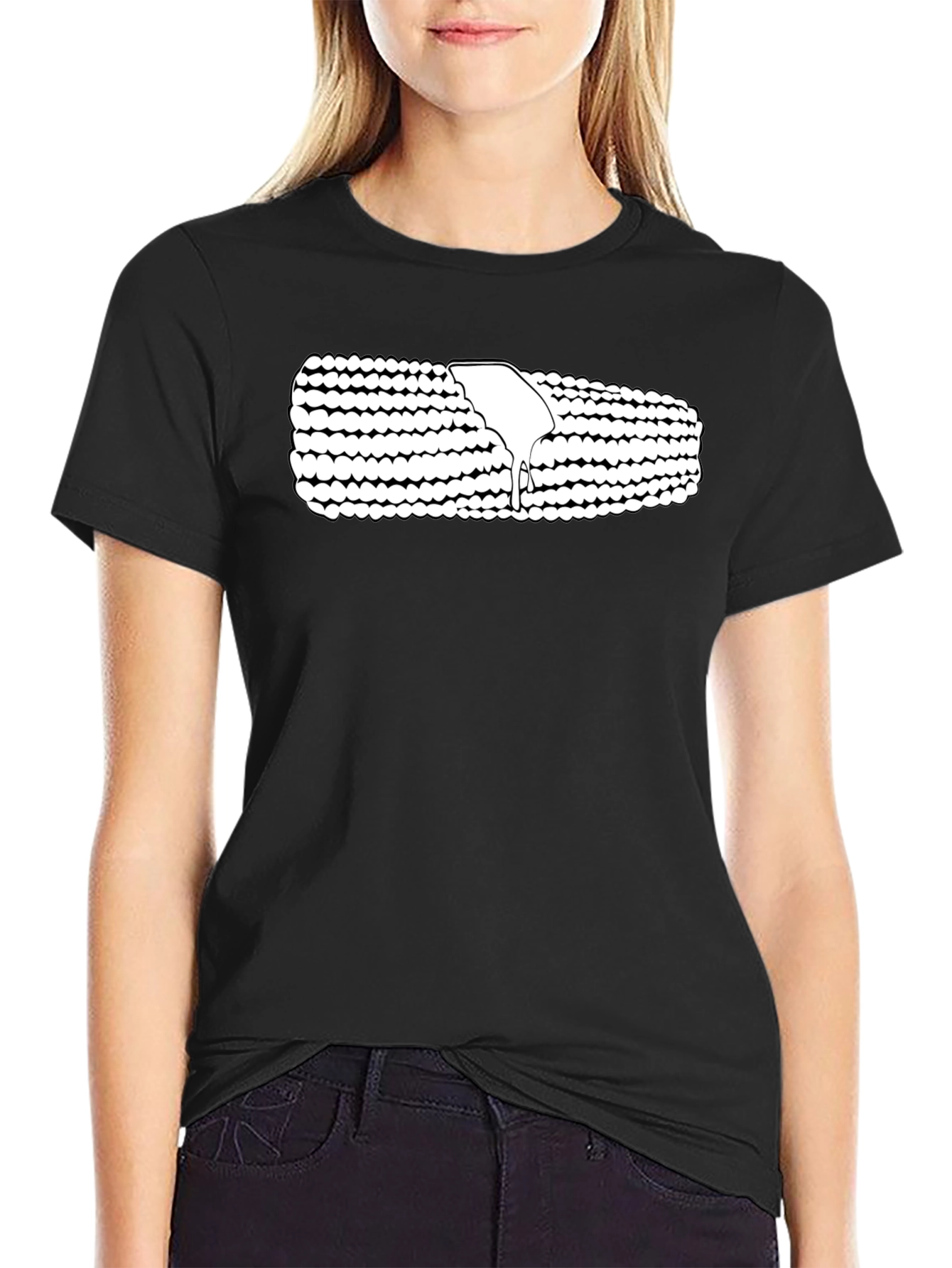 Black Corn on the Cob Graphic T-Shirt view 2