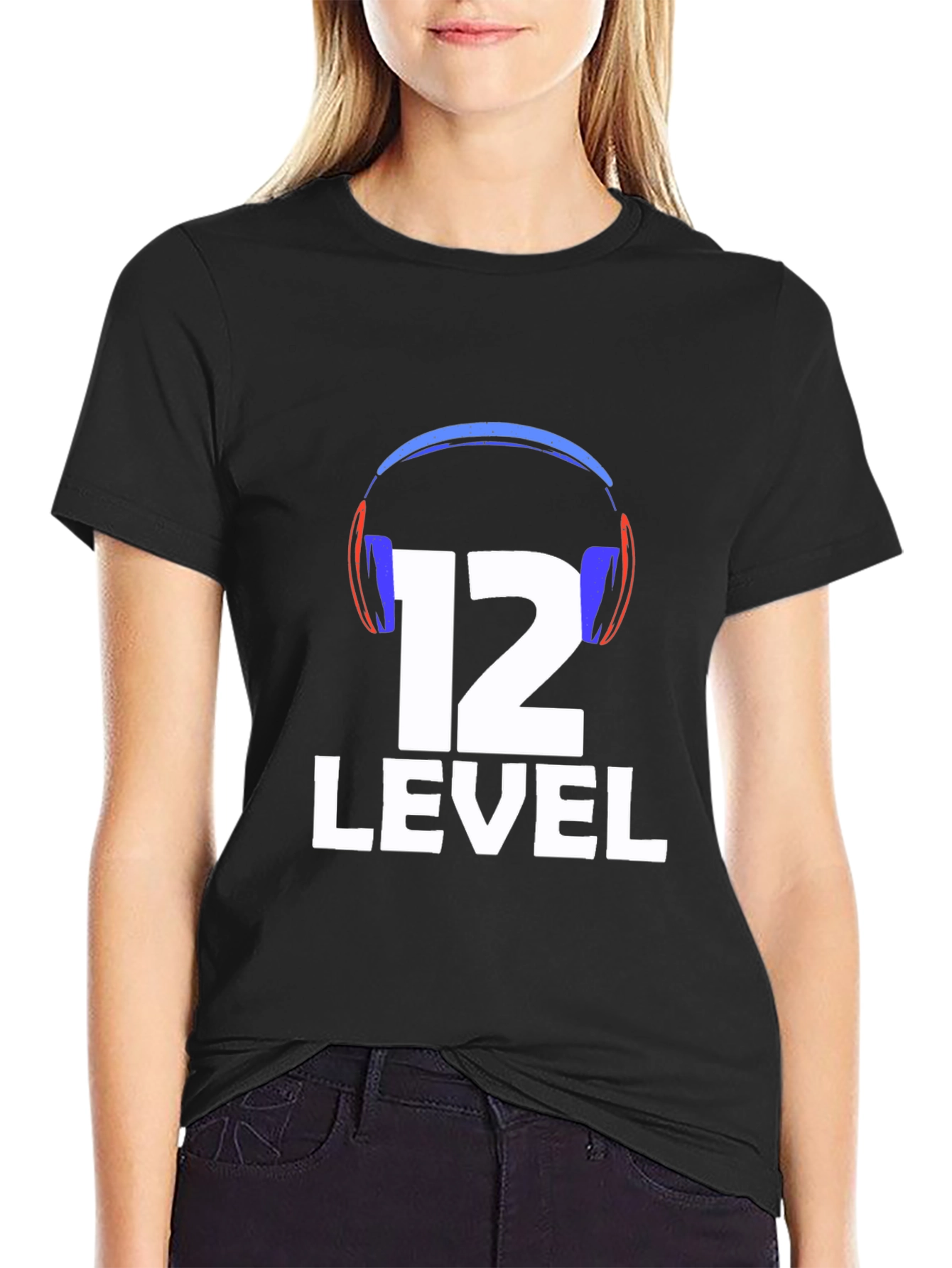 Black Level 12 Gaming T-Shirt - Black view 2