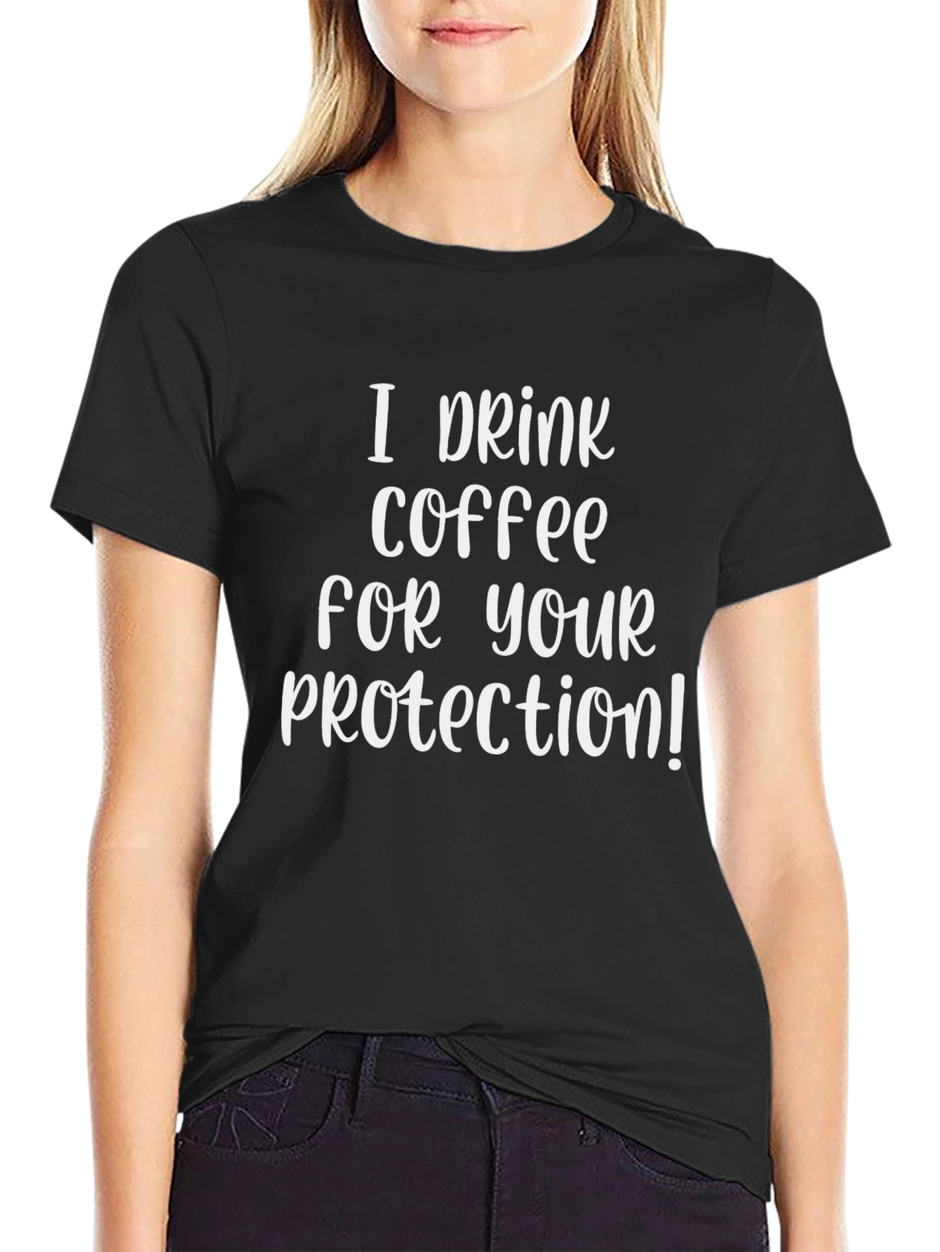 Black Coffee Protection Graphic Tee view 2