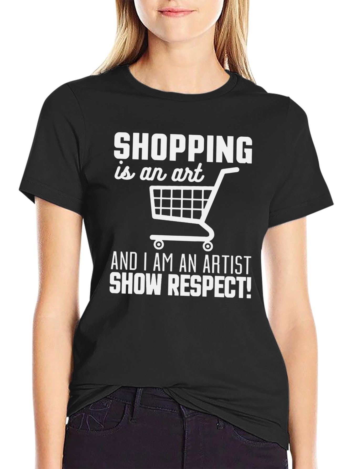 Black Shopping is an Art T-Shirt view 2