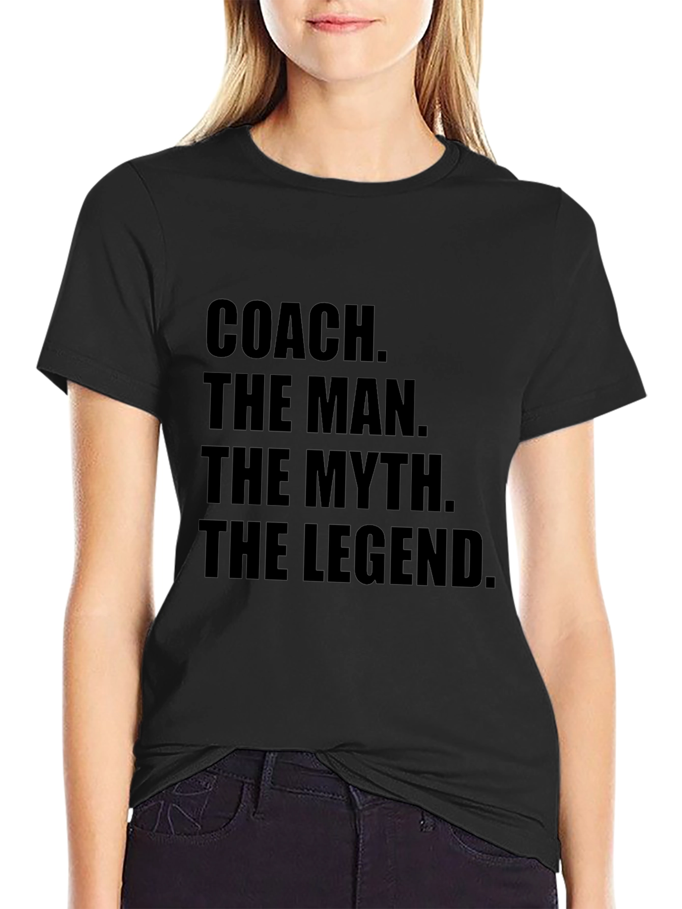 Black Coach The Man The Myth The Legend Graphic T-Shirt view 2
