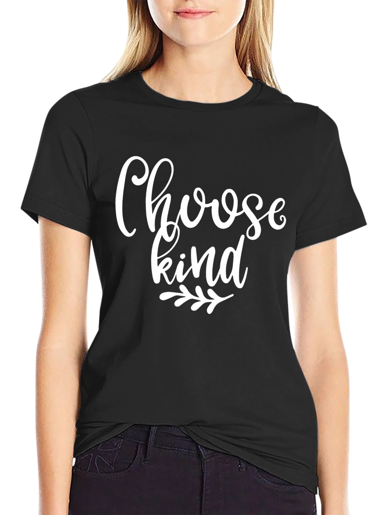 Black Choose Kind Graphic Tee - Black view 2