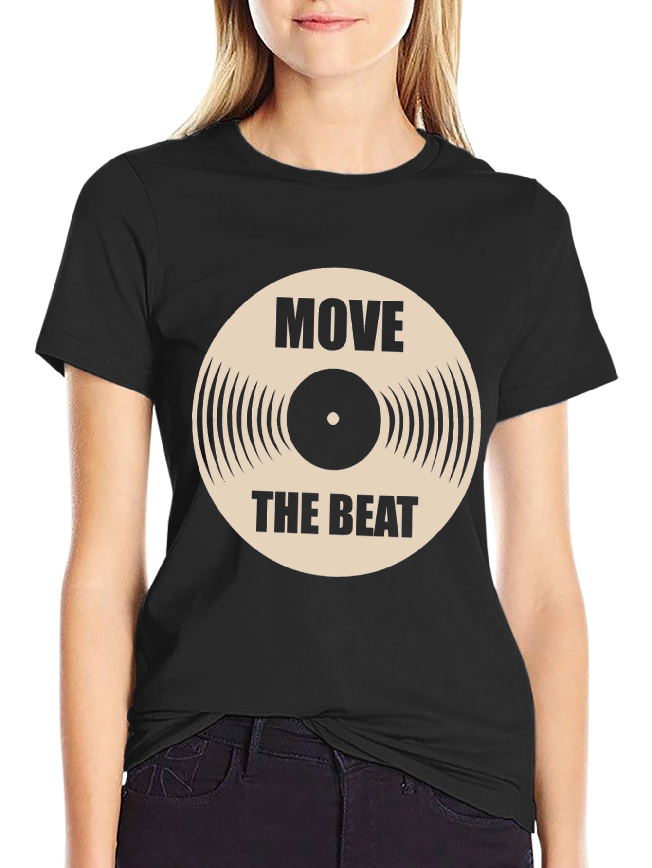 Black Move the Beat Graphic Tee view 2