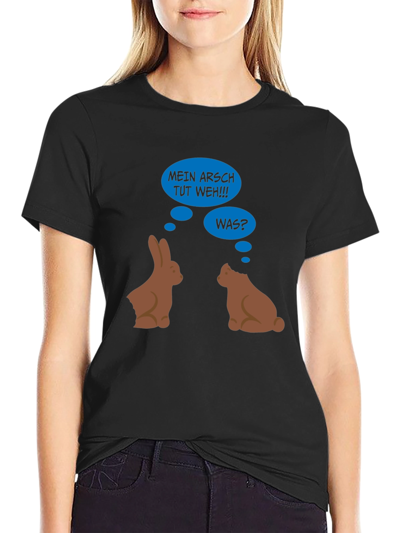Funny Easter Bunny Butt Bite T-Shirt - 2