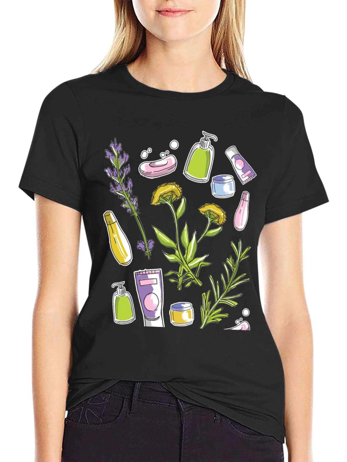 Botanical Beauty T-Shirt | Natural Skincare Design - 2