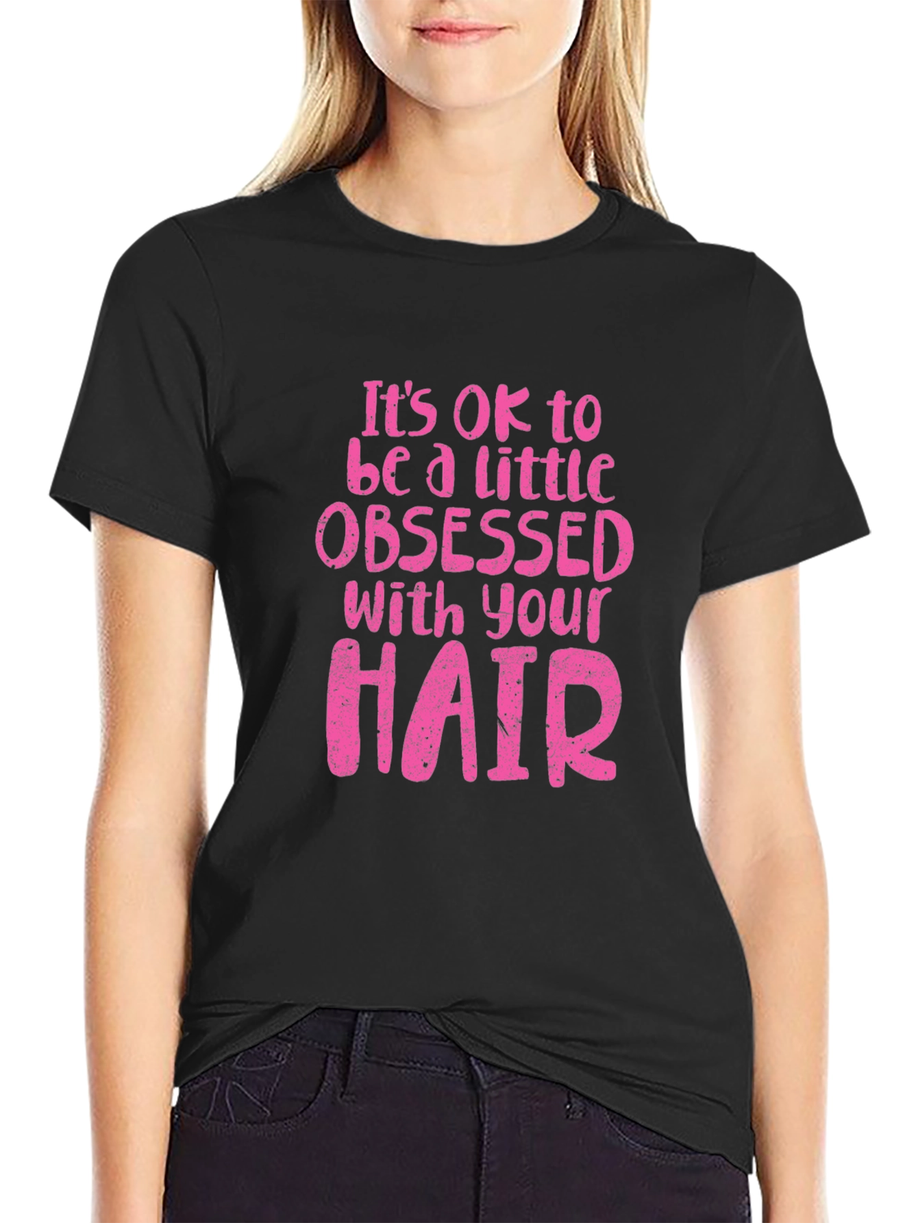 Black Obsessed With Your Hair Graphic Tee view 2