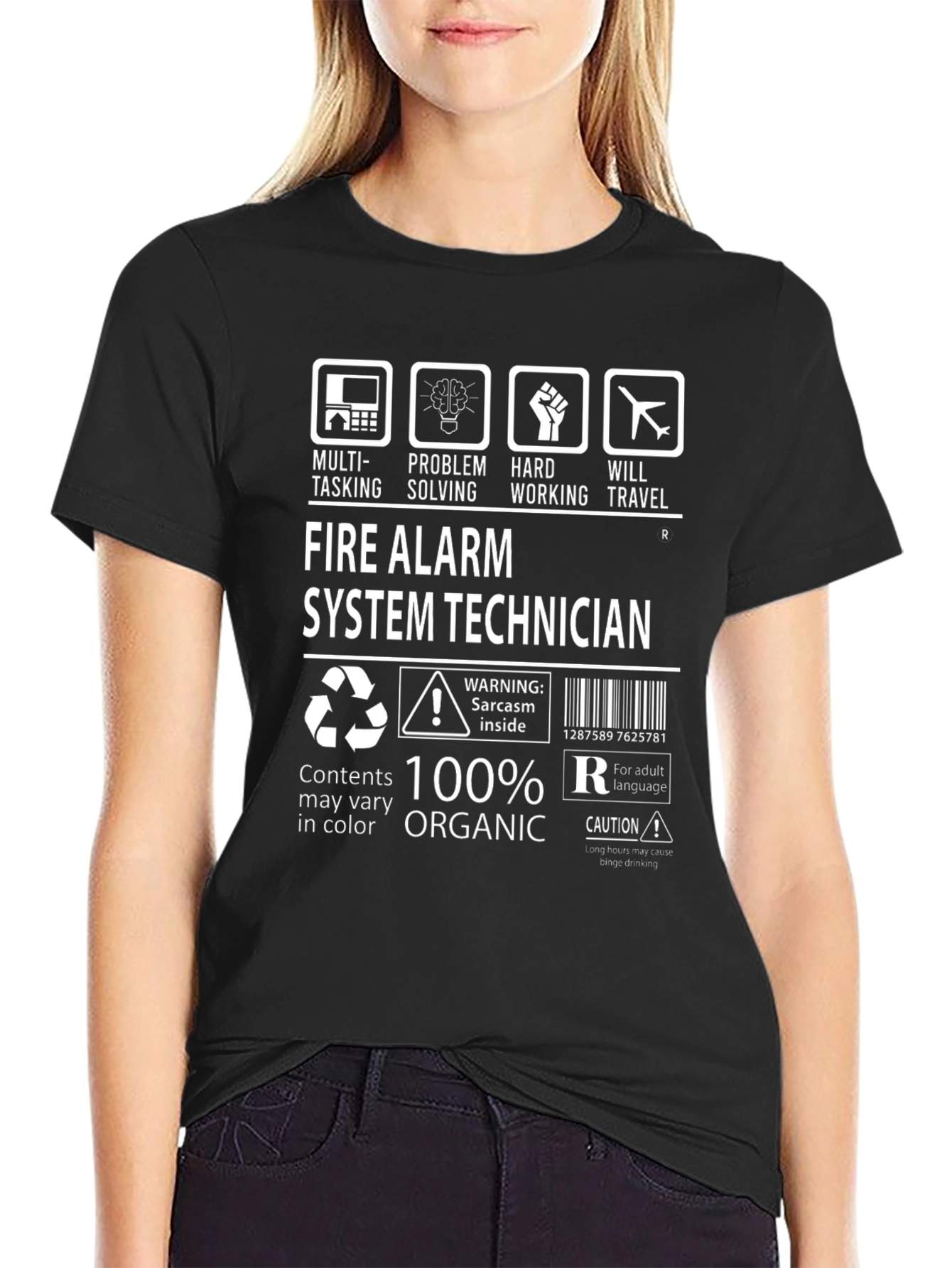 Fire Alarm System Technician 100% Organic T-Shirt - 2