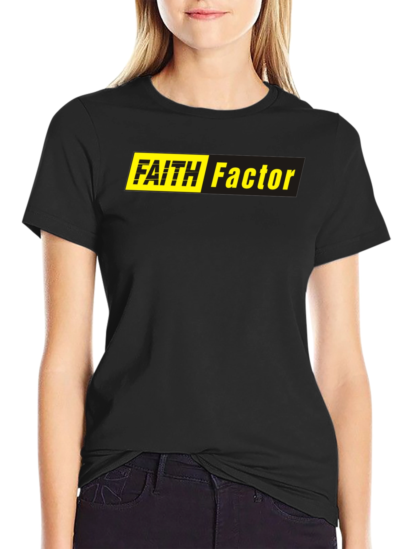 Black Faith Factor Graphic T-Shirt - Black view 2