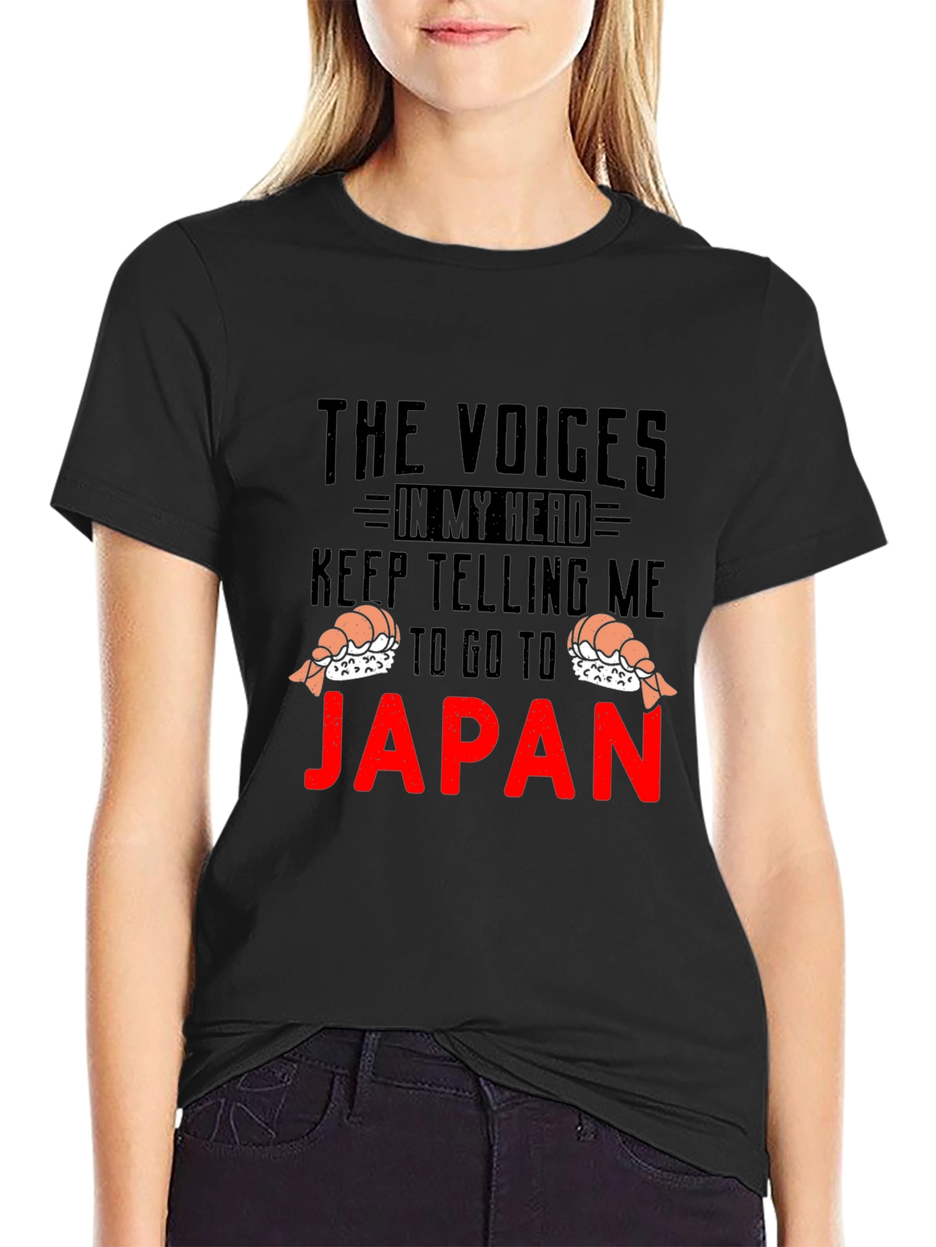 Black Voices in My Head Japan T-Shirt view 2