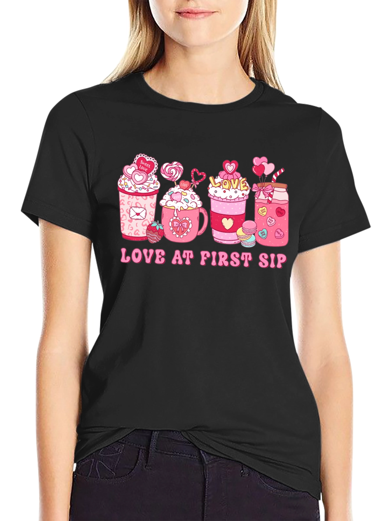Love at First Sip Valentine's Day T-shirt - 2