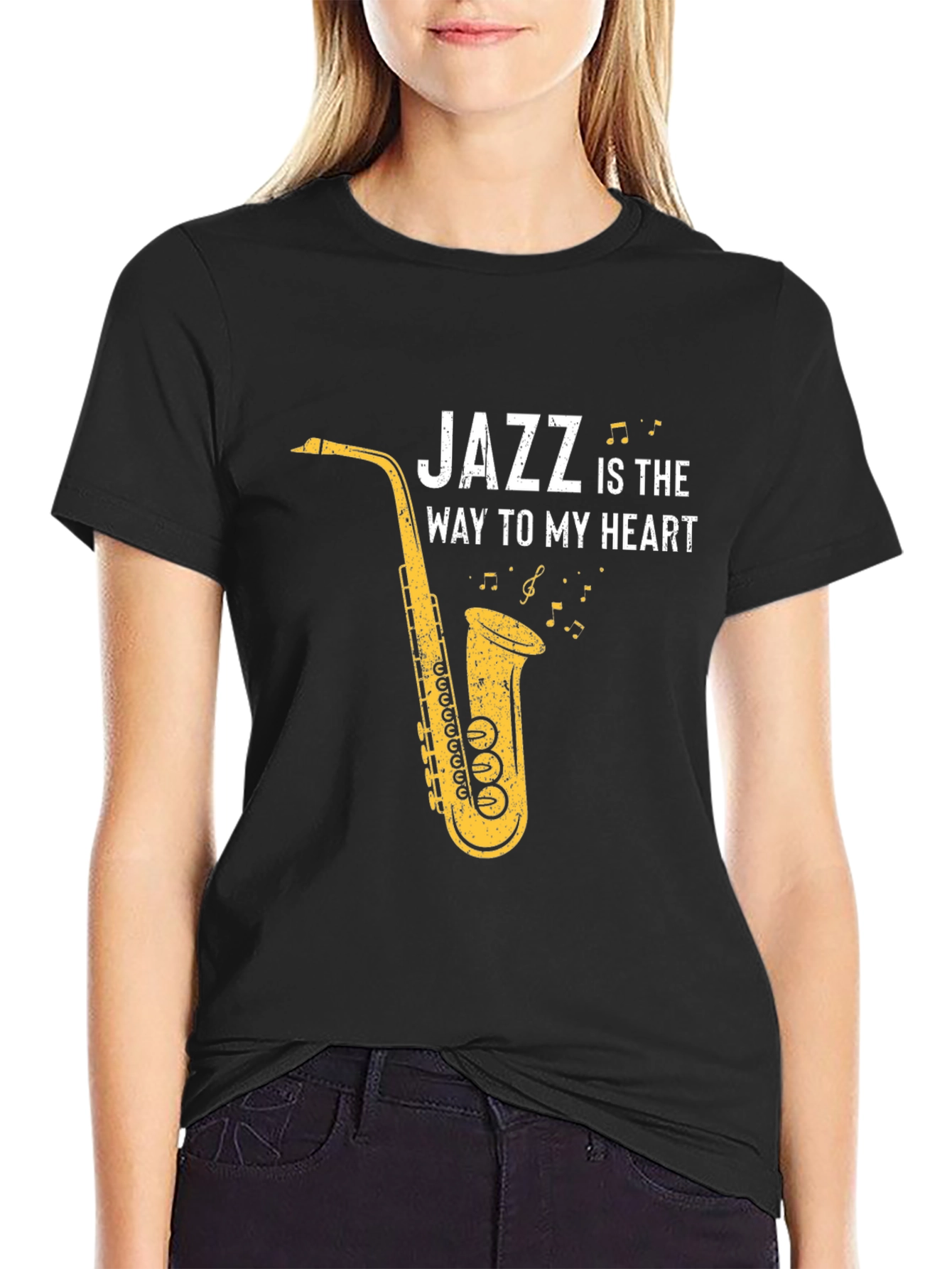Black Jazz is the Way to My Heart Graphic Tee view 2