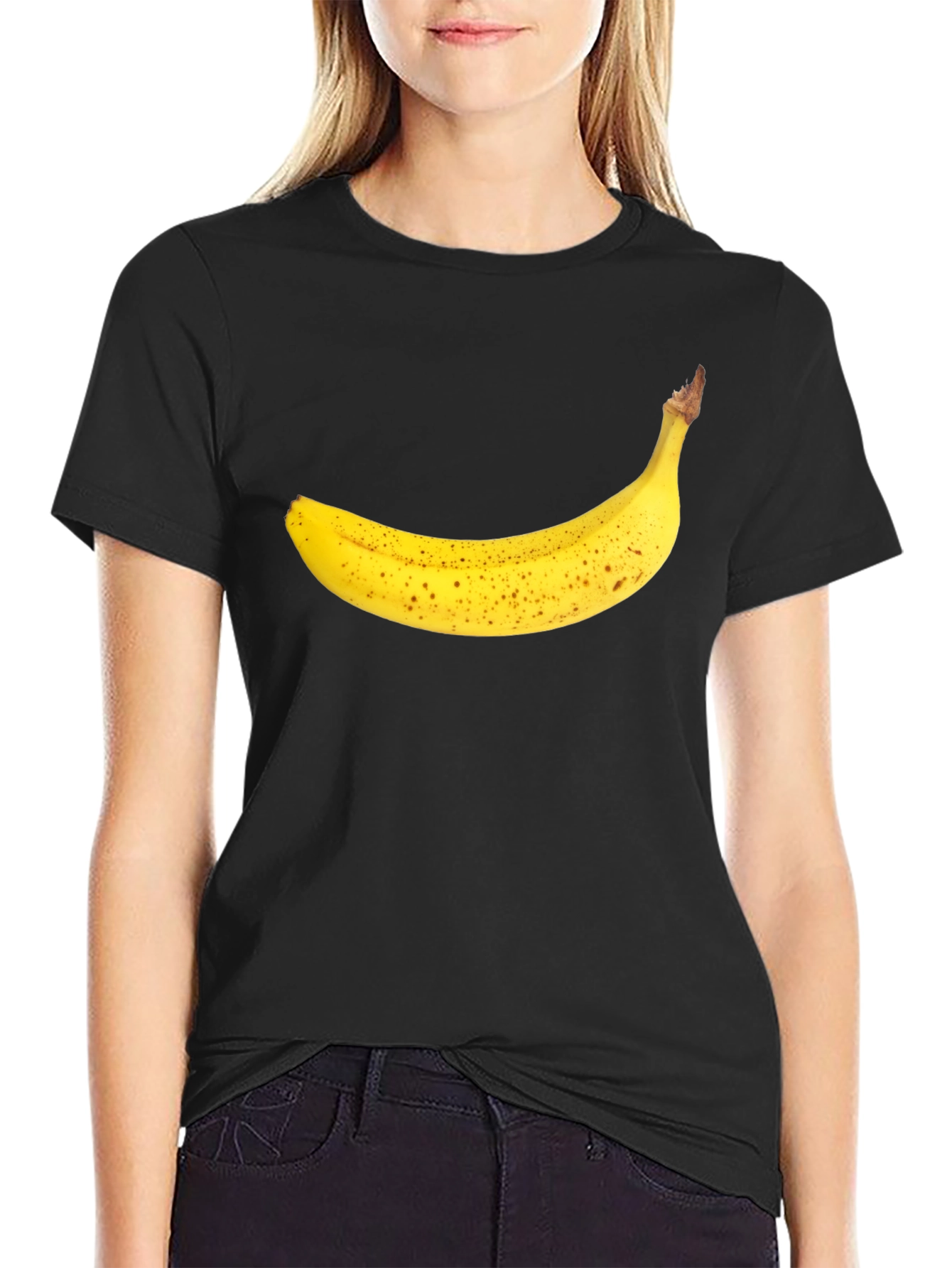 Black Banana Graphic Black T-Shirt view 2