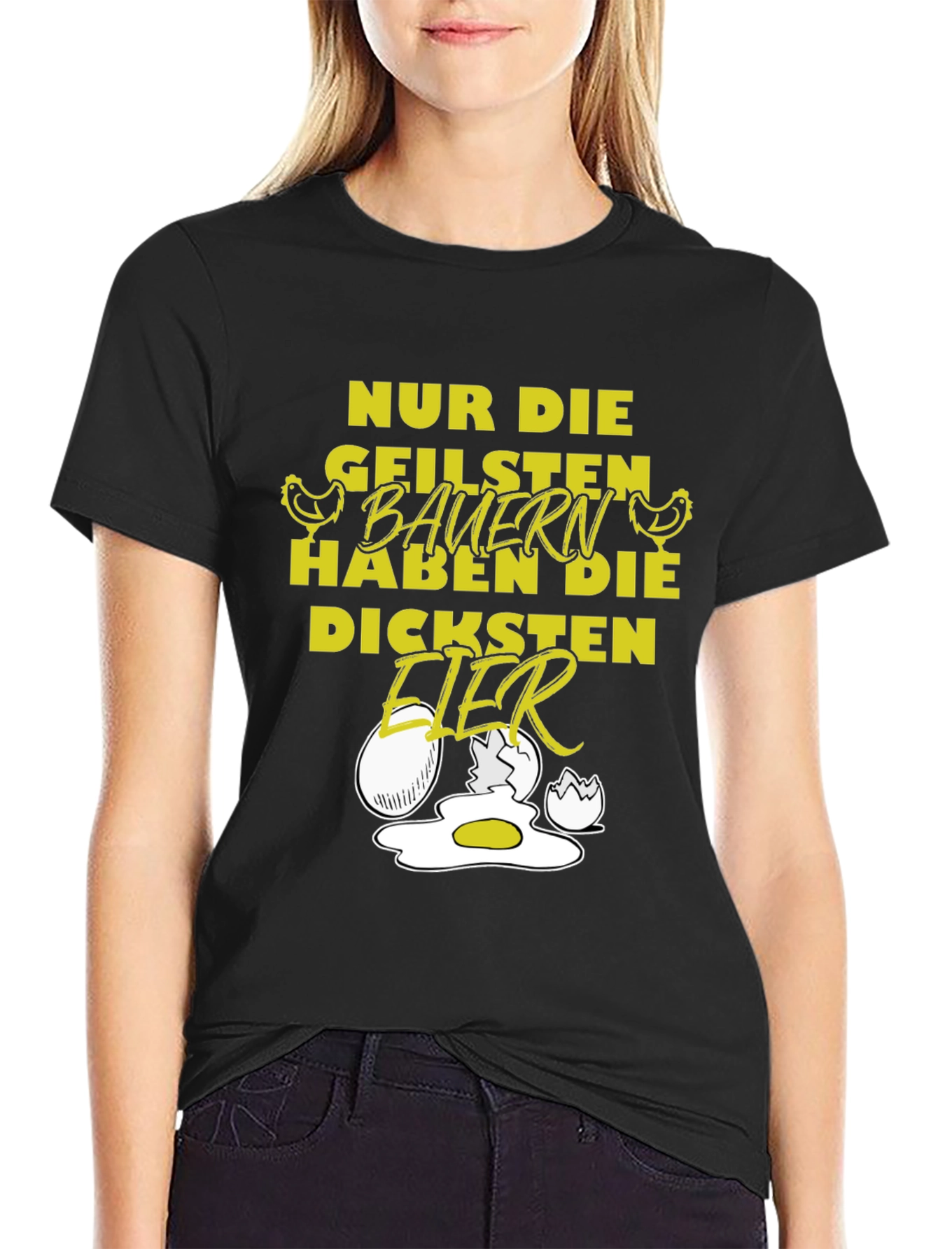 Black Funny Farmer T-Shirt - Nur Die Geilsten Bauern view 2
