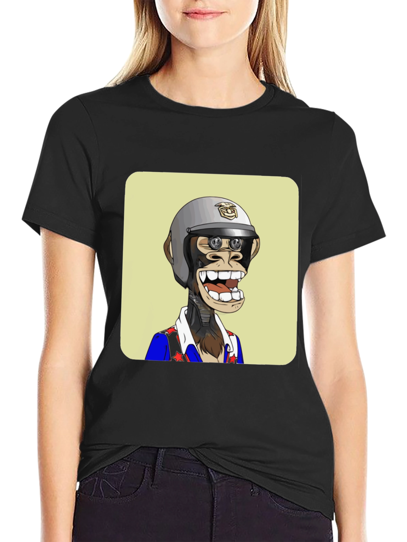 Black Ape NFT Graphic T-Shirt - Unique Design view 2