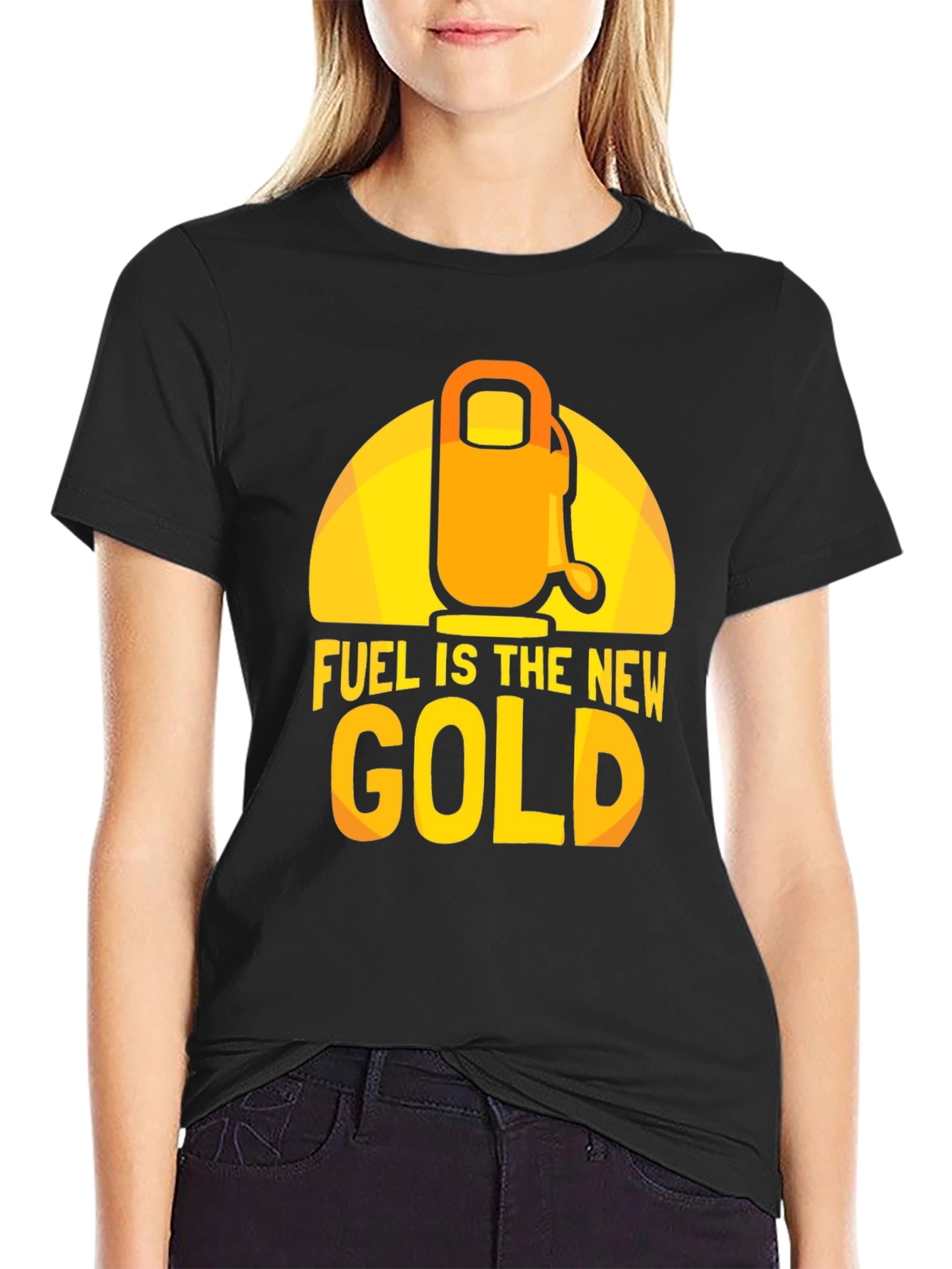 Black Fuel is the New Gold Graphic T-Shirt view 2