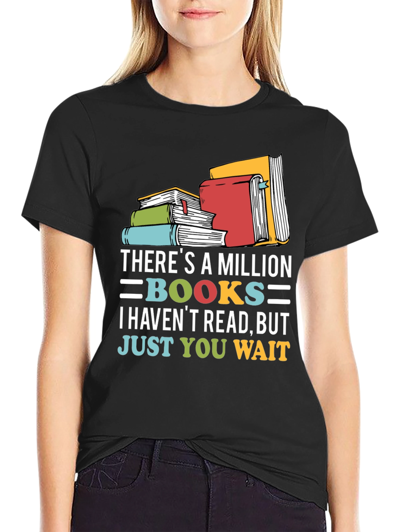 Black Book Lover T-Shirt: A Million Books view 2