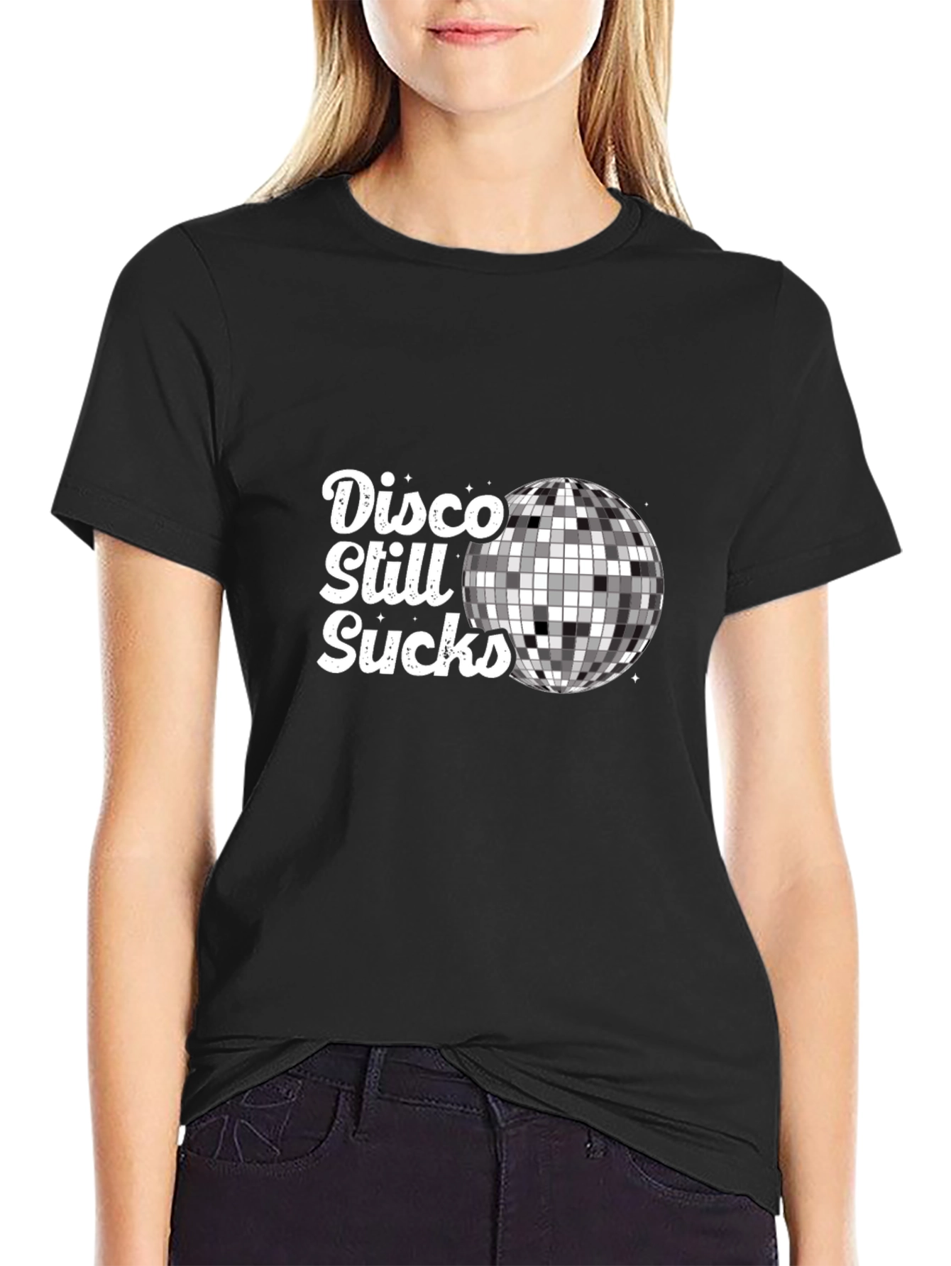Black Disco Still Sucks T-Shirt view 2