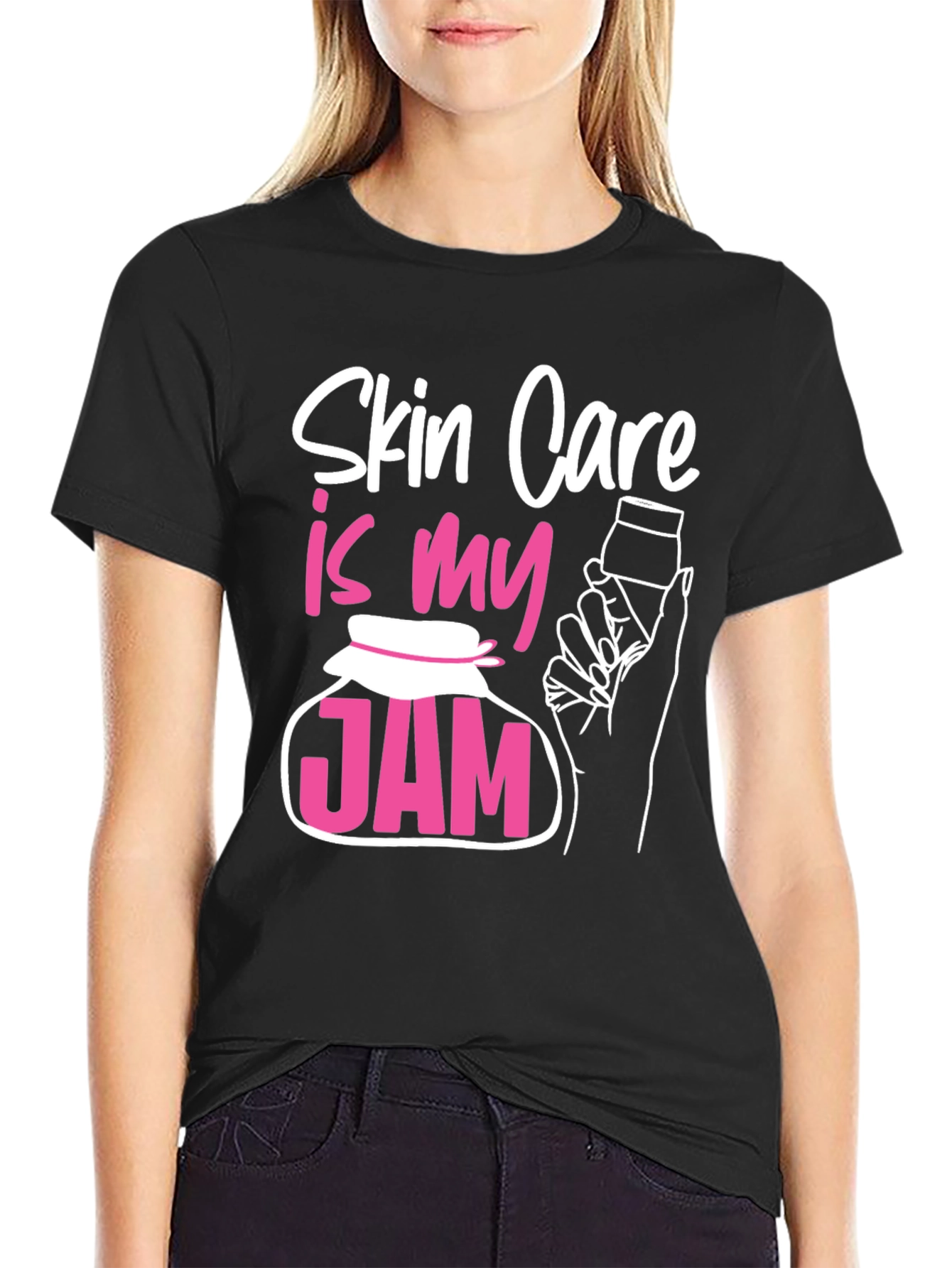 Black Skin Care Is My Jam T-Shirt view 2