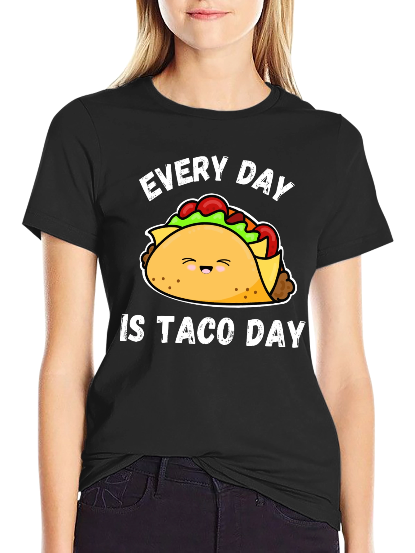Black Every Day is Taco Day Graphic Tee view 2