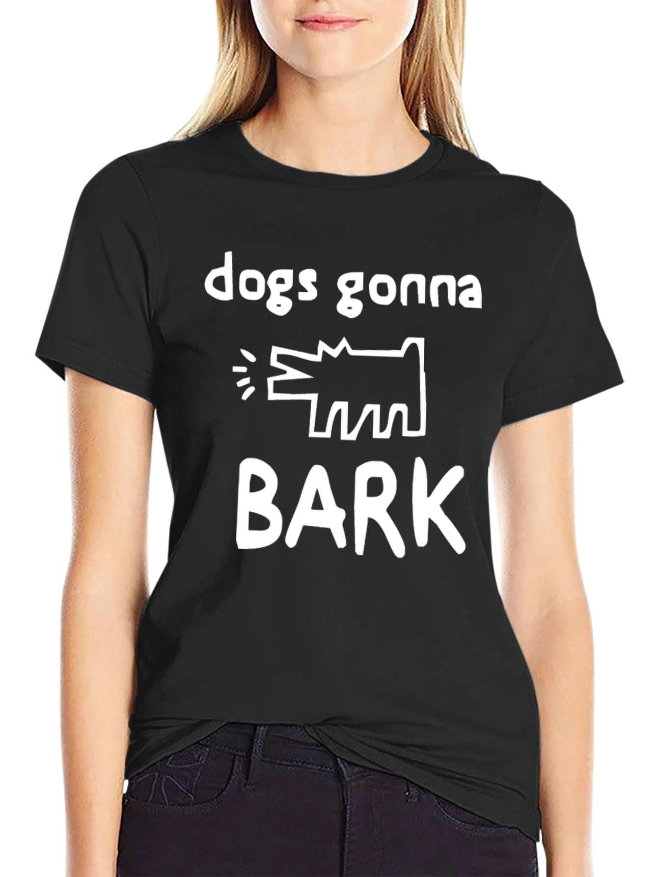 Black Dogs Gonna Bark T-Shirt view 2
