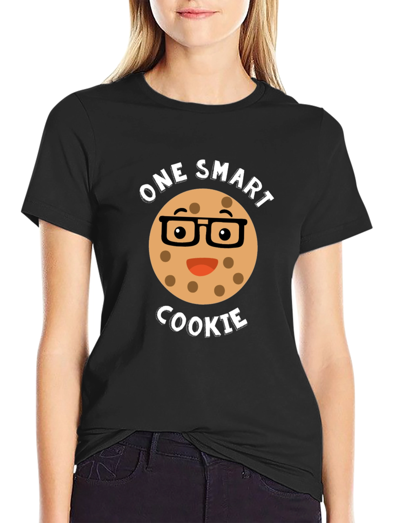 Black One Smart Cookie T-Shirt view 2