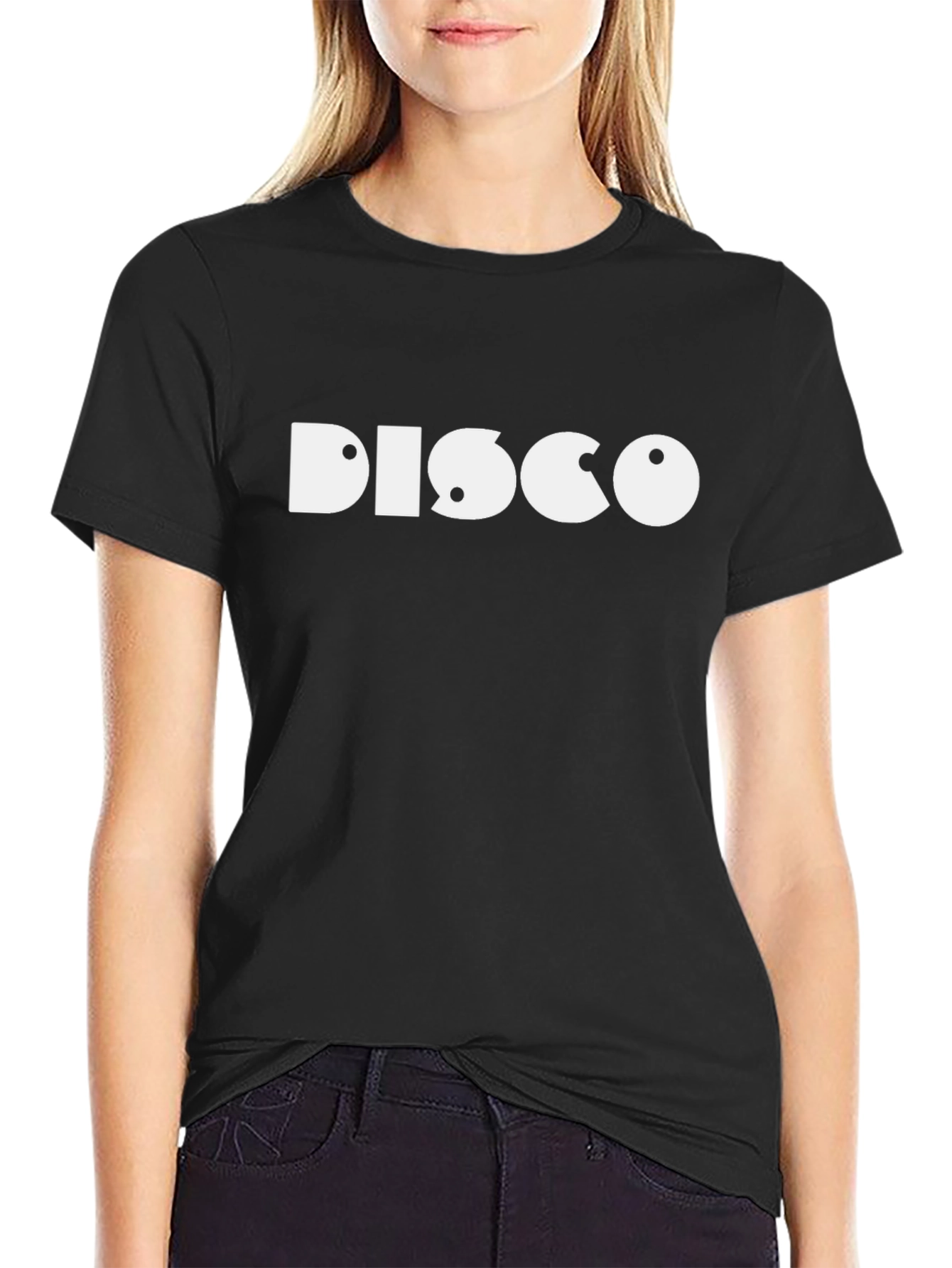 Black Retro Disco Graphic Tee - Classic Black view 2
