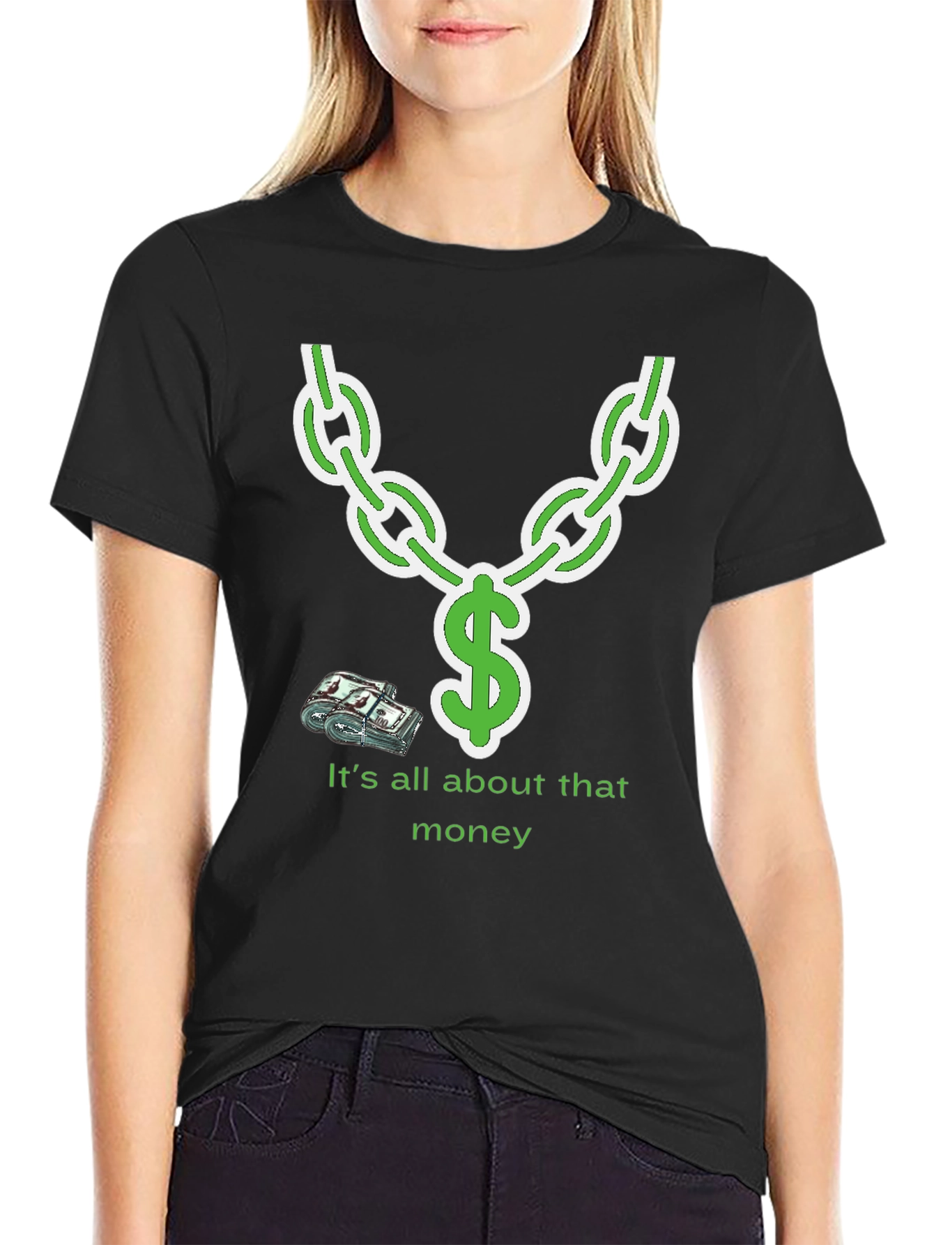 It's All About That Money Chain Graphic T-Shirt - 2