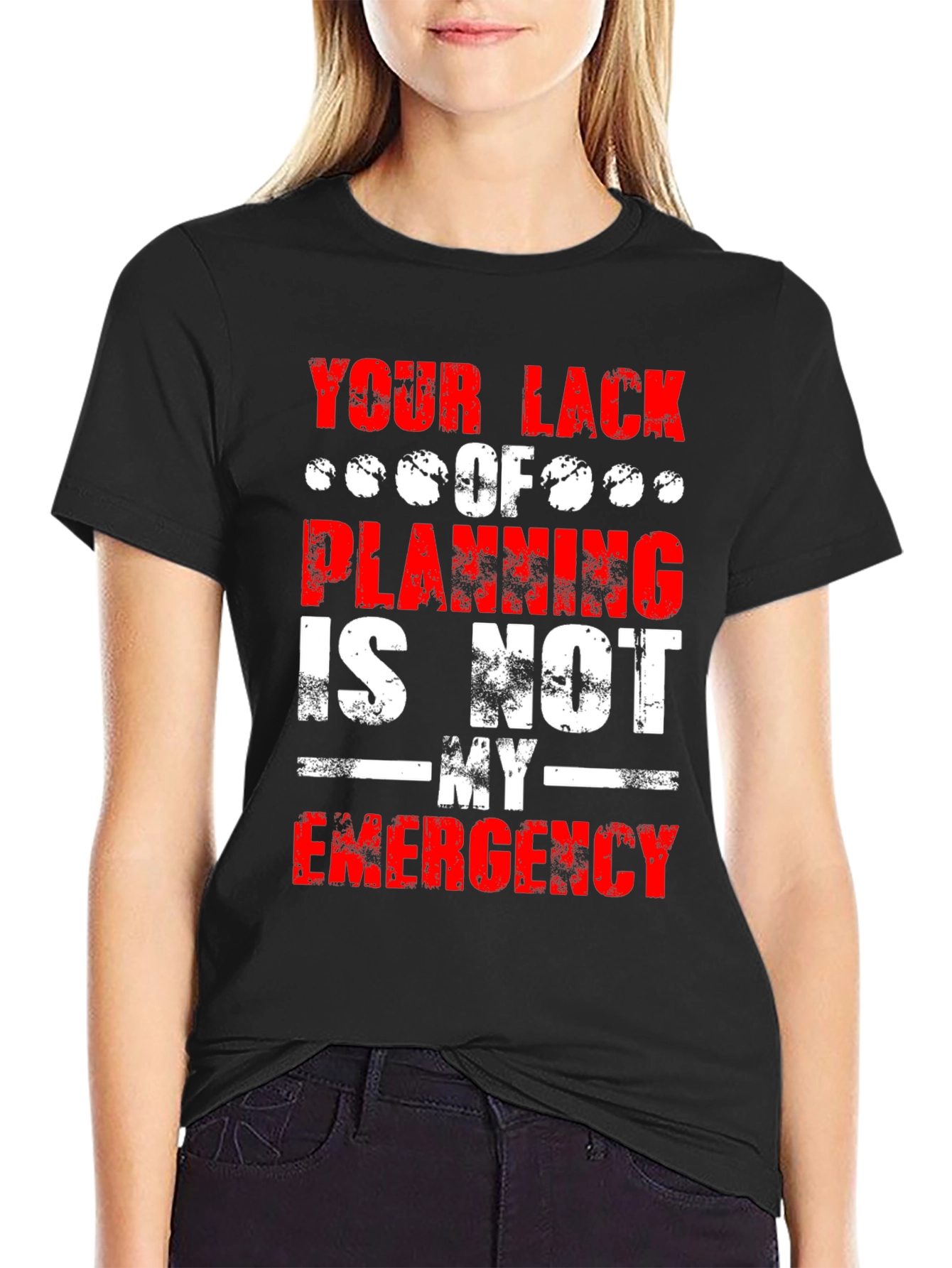 Black Your Lack of Planning Men's T-shirt view 2