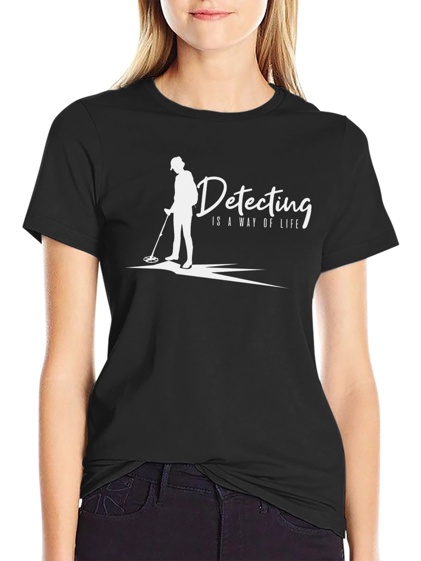 Detecting Is A Way Of Life Black T-Shirt - 2