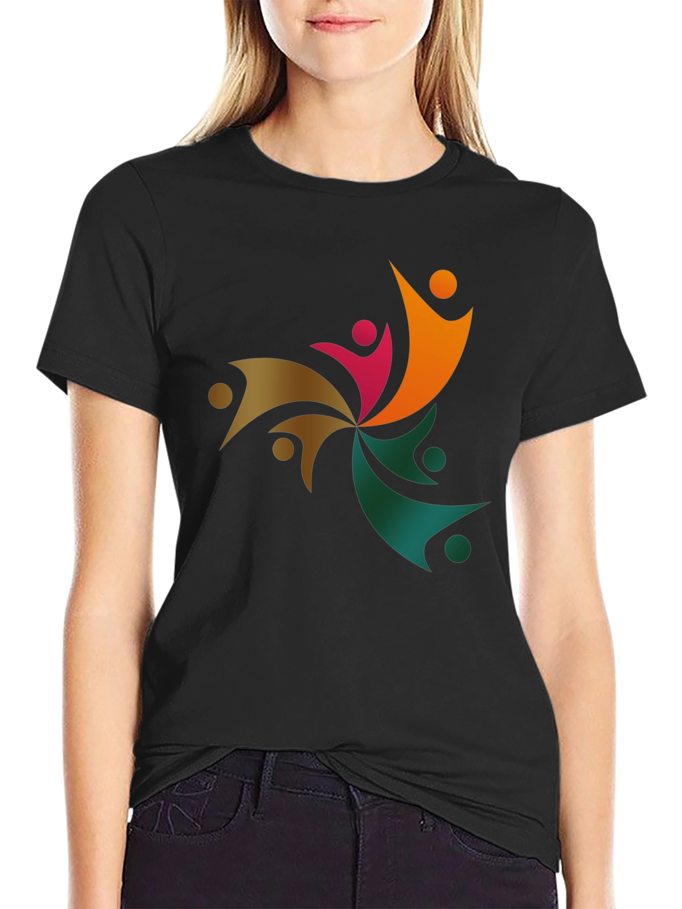 Black Community Unity Graphic T-Shirt - Soft Cotton Blend view 2