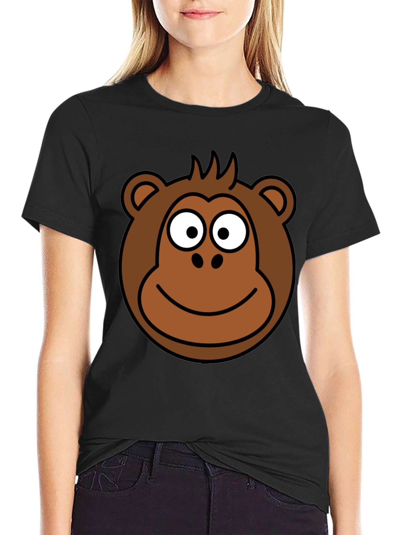 Black Monkey Graphic Tee - Black T-Shirt view 2