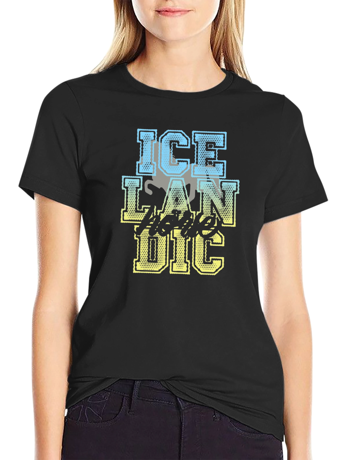 Black Icelandic T-Shirt - Mens Black Tee view 2