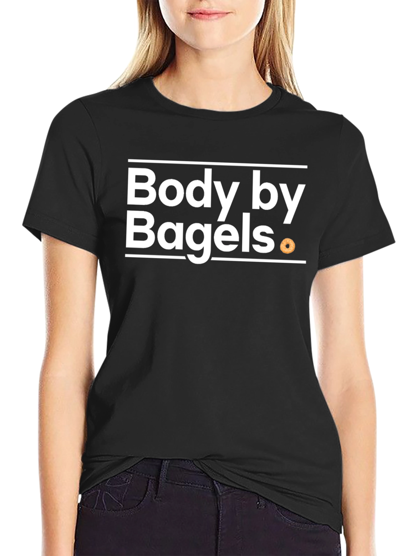 Black Body by Bagels T-Shirt - Novelty Foodie Tee view 2