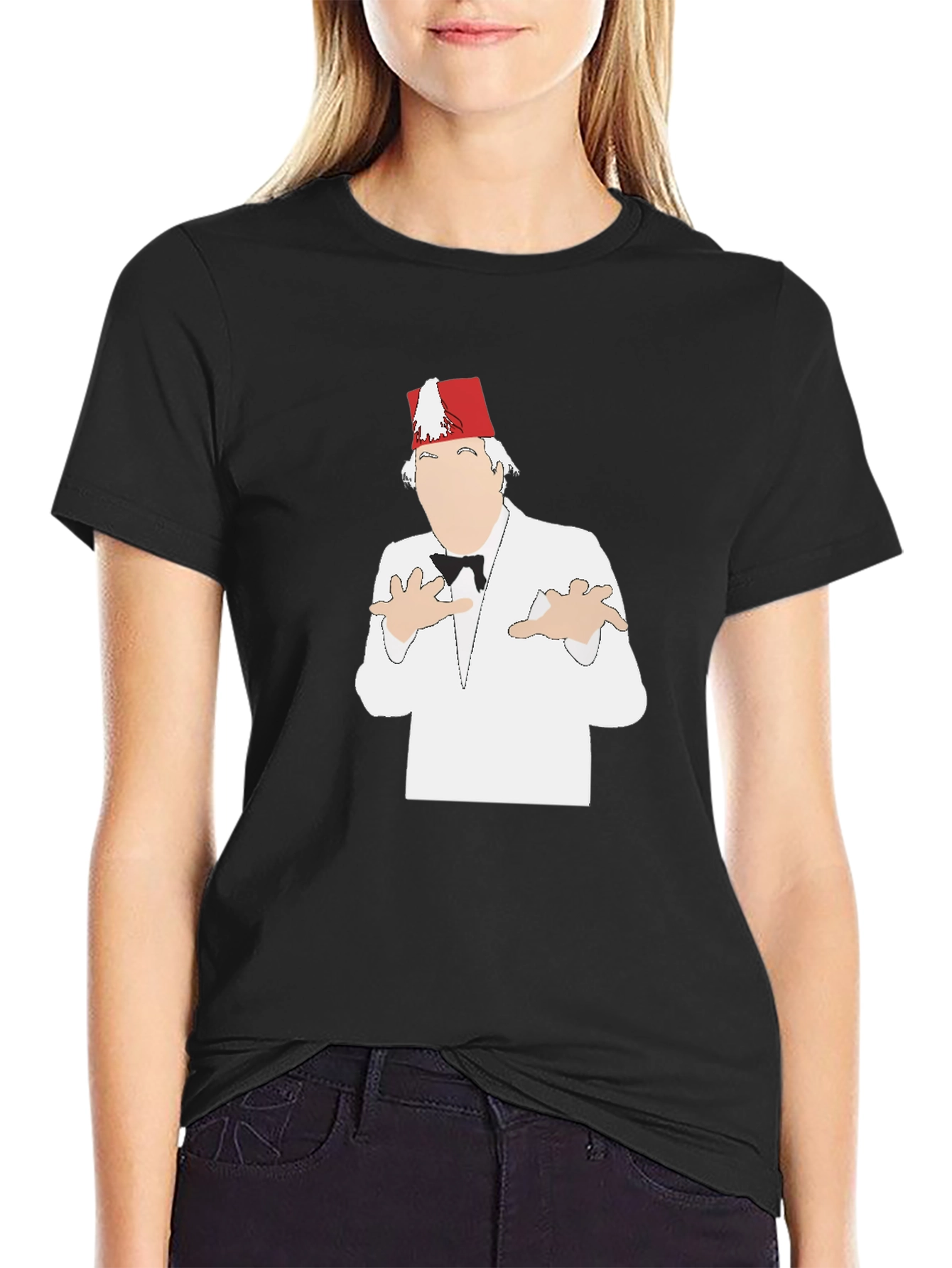 Black Marty Feldman Fez T-Shirt view 2