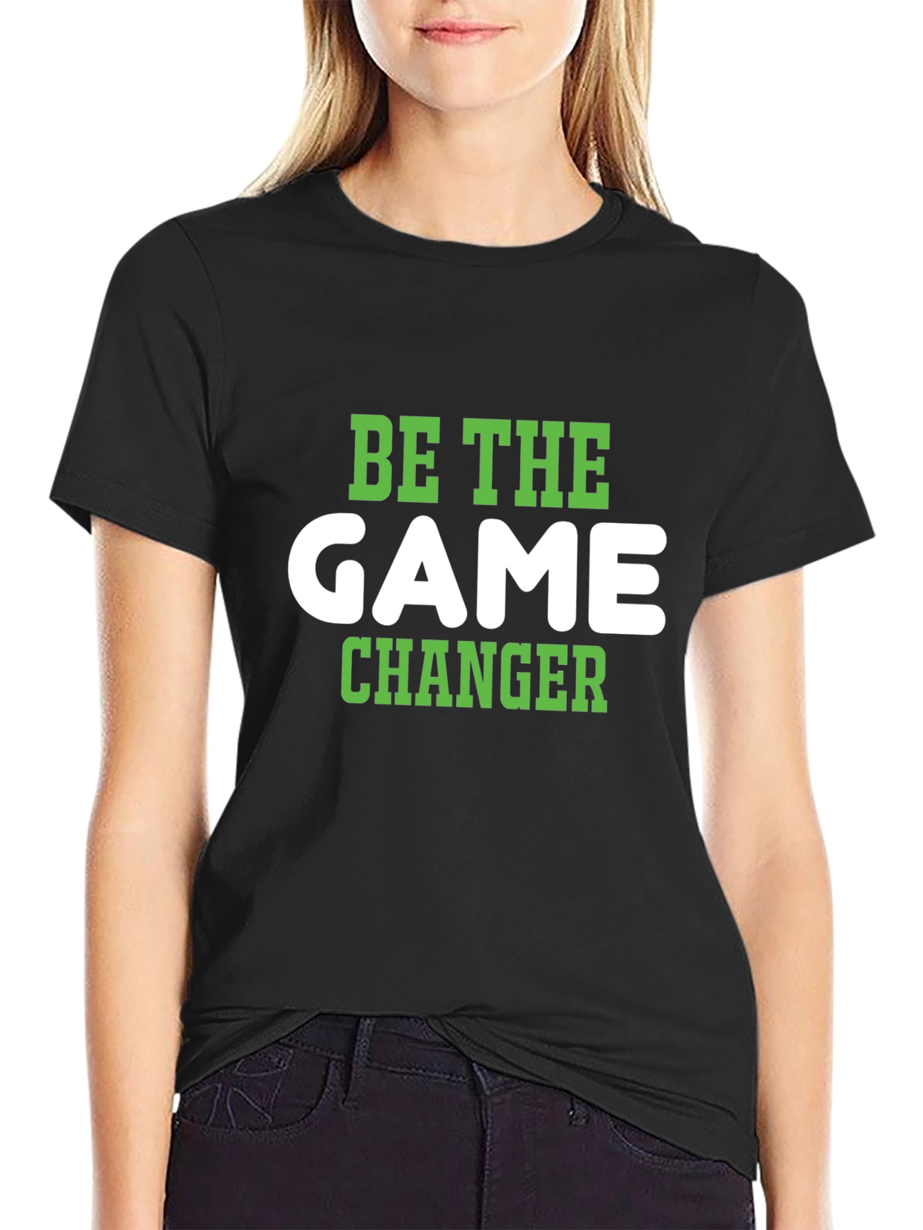 Black Be the Game Changer Graphic Tee - Black view 2