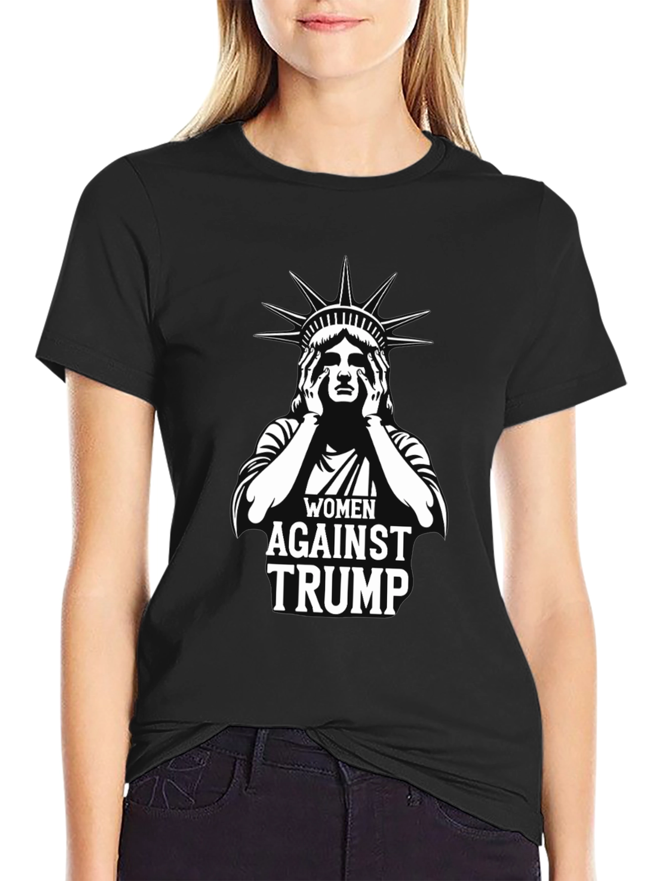 Black Women Against Trump Graphic T-Shirt view 2